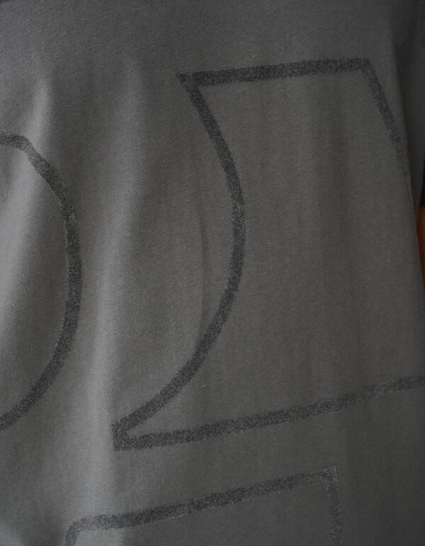 Flock Line Artwork T-shirt Donkergroen SHOEBY MEN