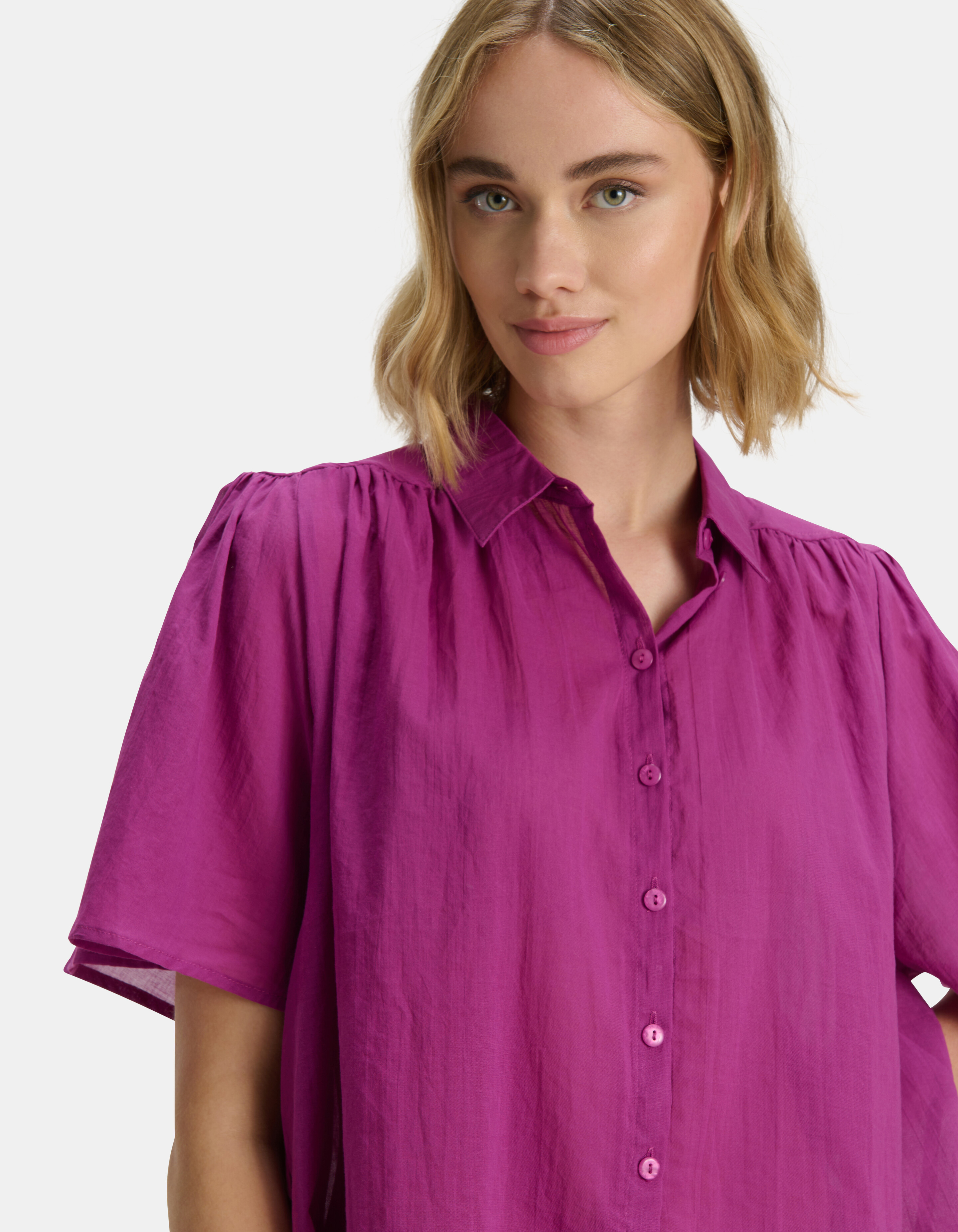 Relaxed Fit Blouse Paars SHOEBY WOMEN
