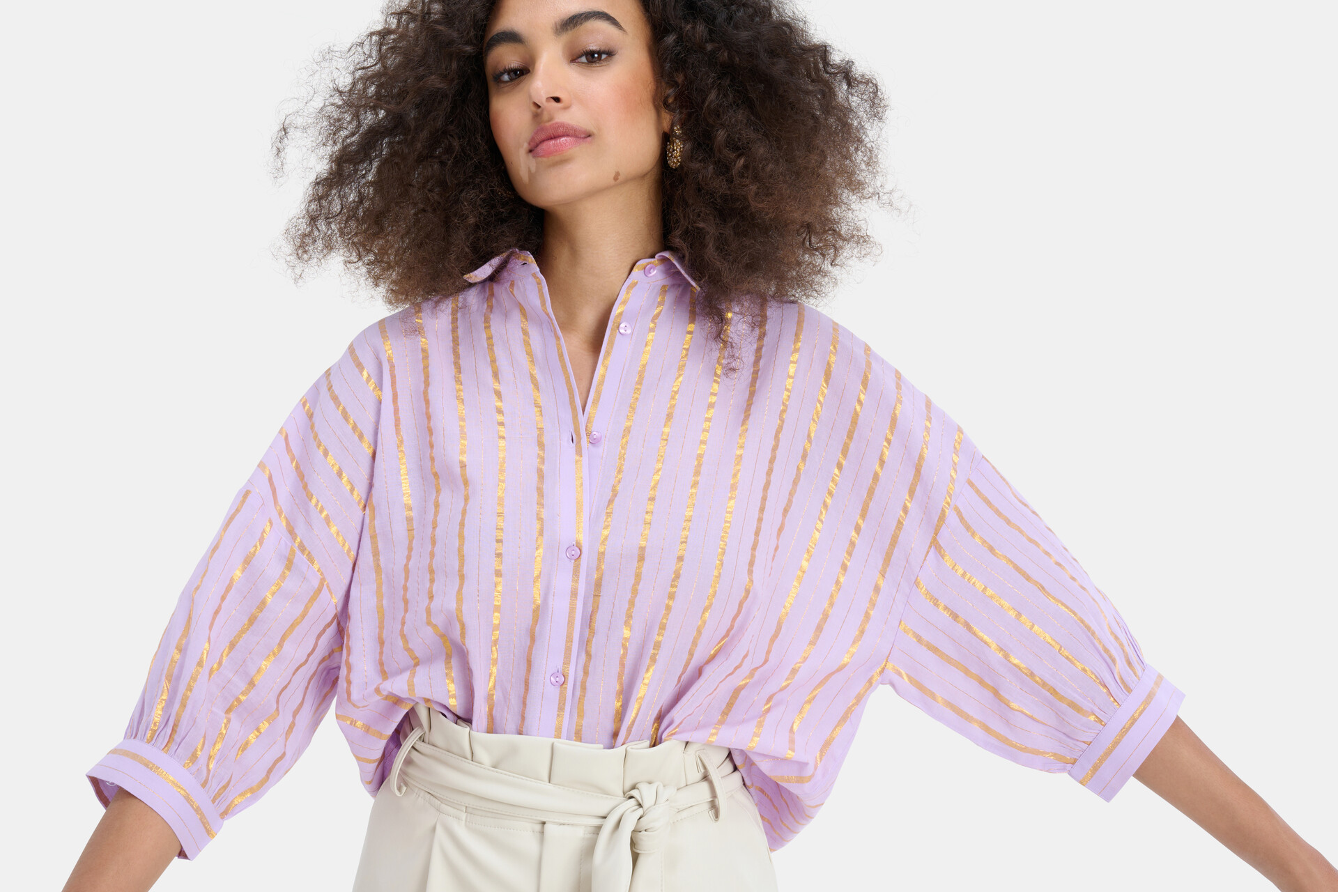 Yarn Dyed Stripe Blouse EKSEPT