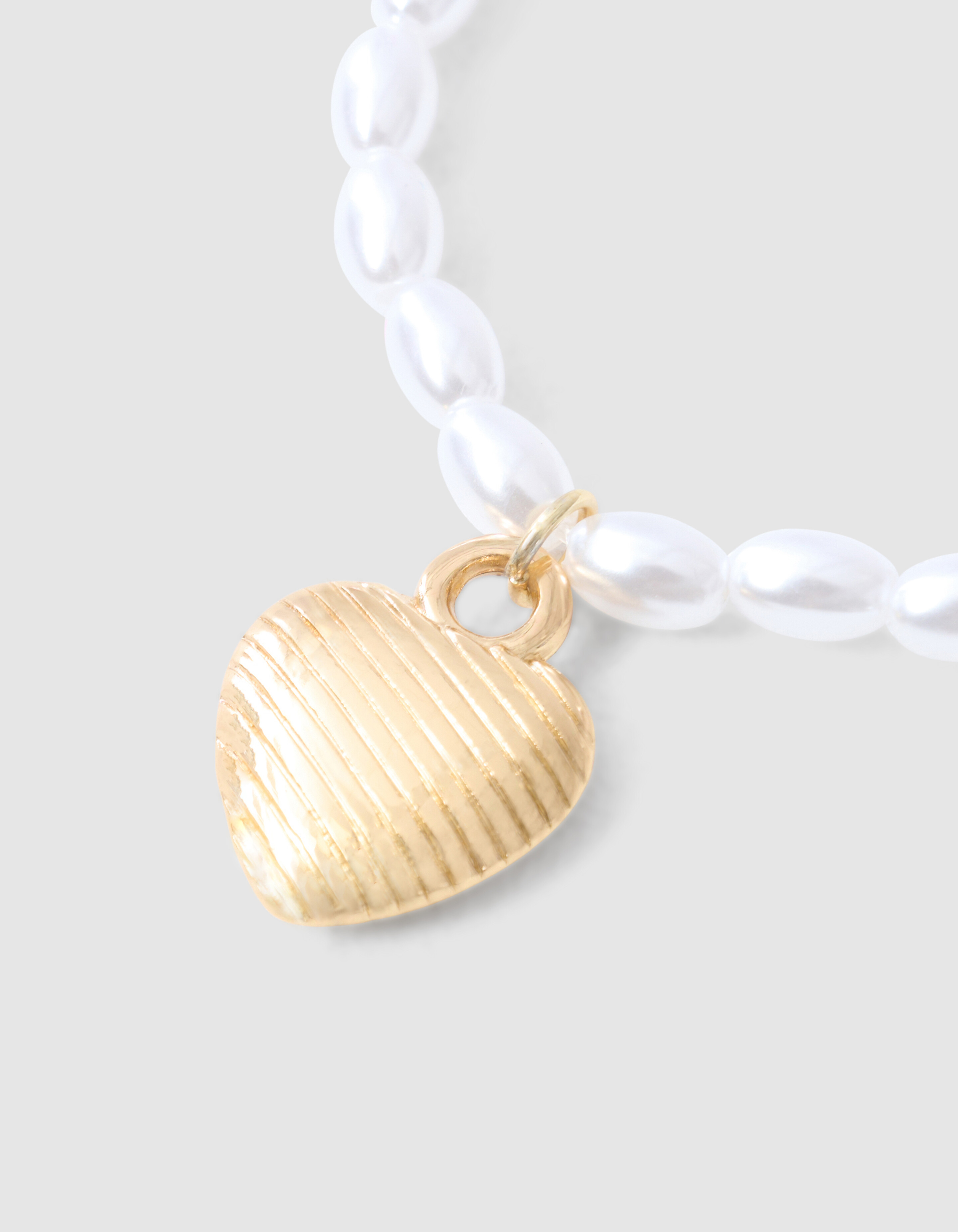 Parel Heart Armband Goud SHOEBY ACCESSOIRES