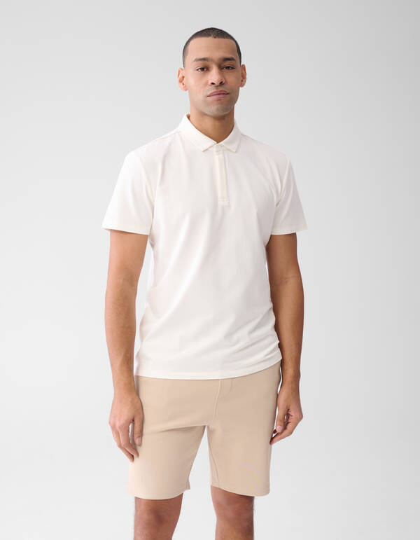 Jersey Polo Gebroken Wit SHOEBY MEN