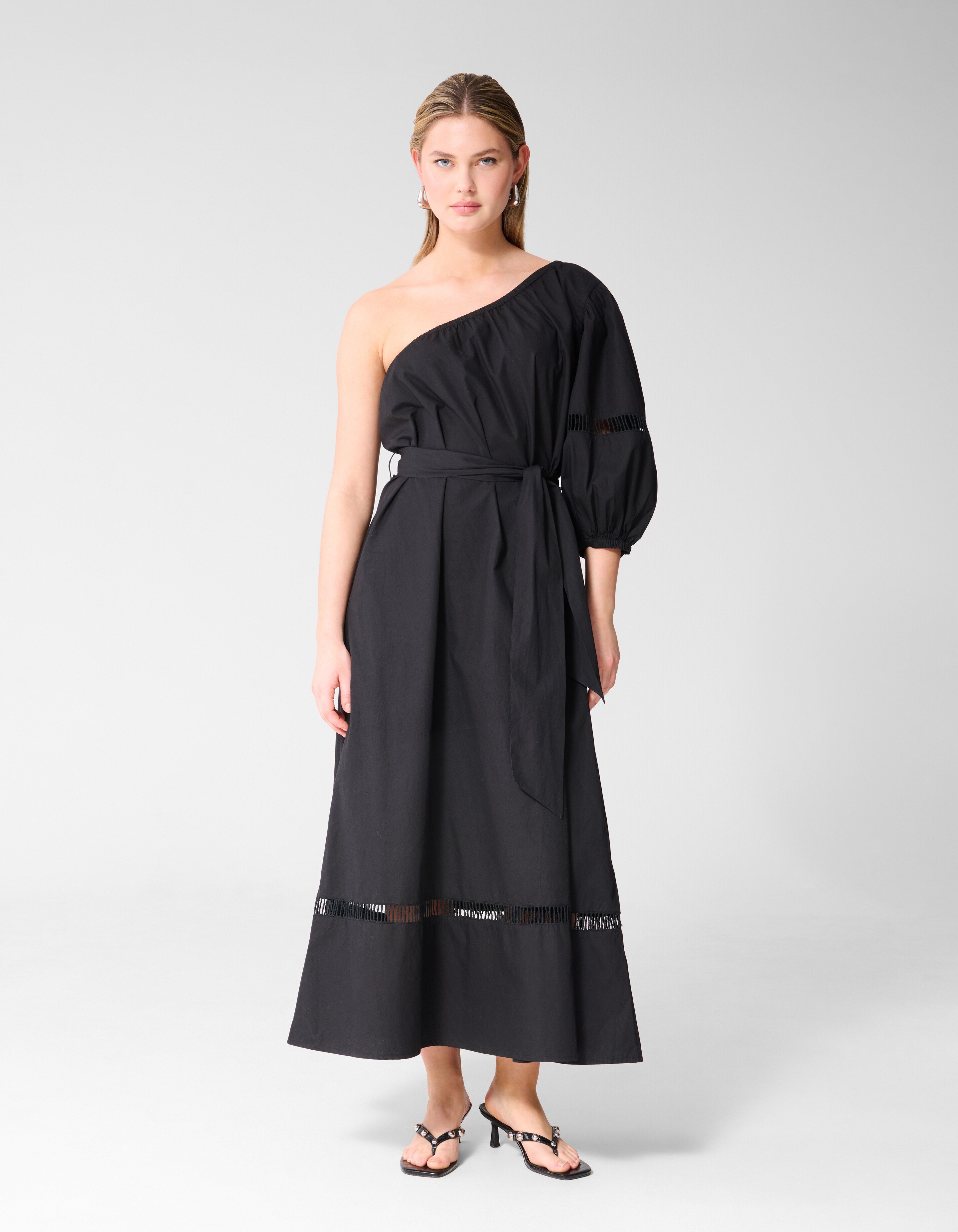 Tape Maxi Jurk Zwart SHOEBY WOMEN