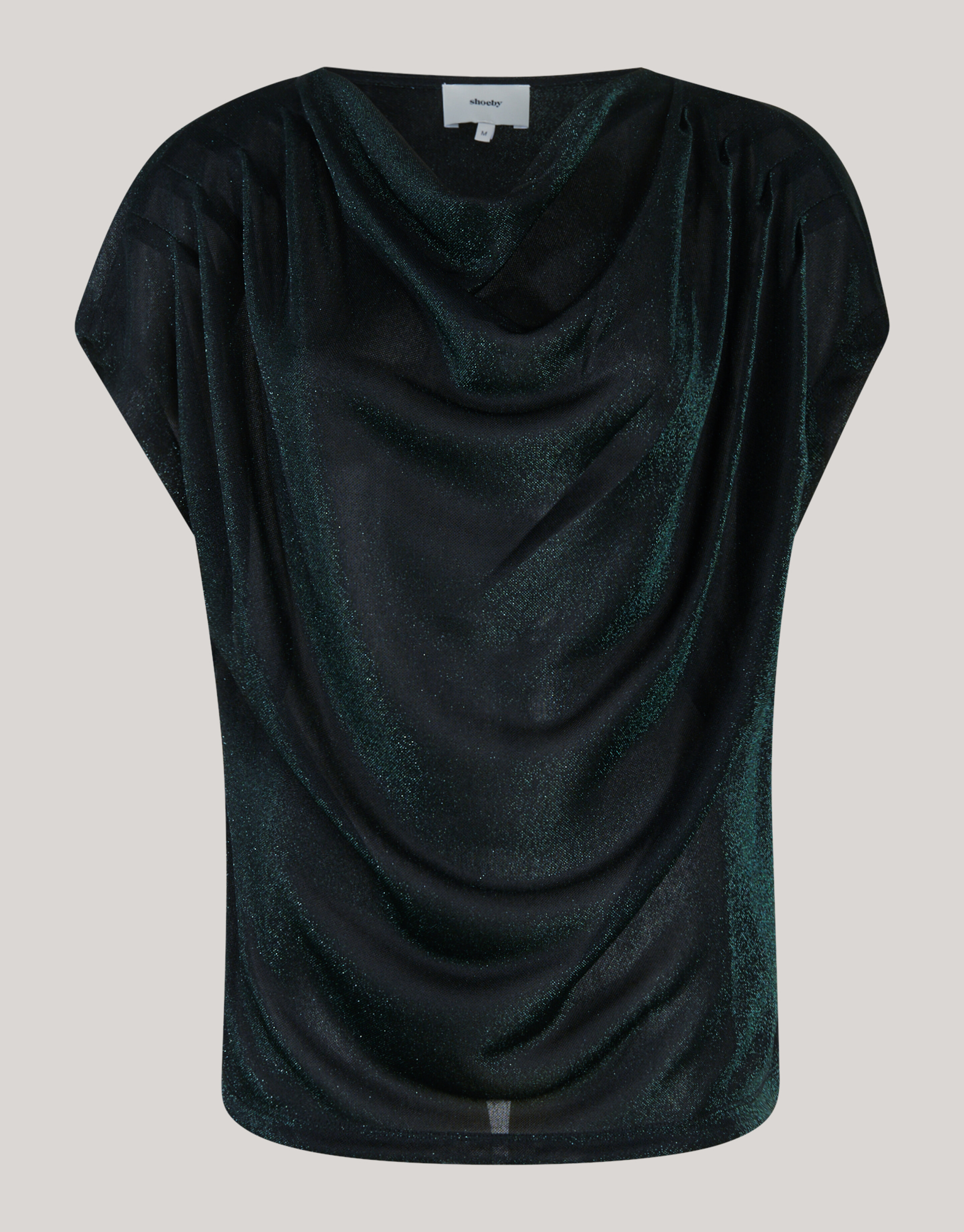 Glitter Waterval Top Donkergroen SHOEBY WOMEN
