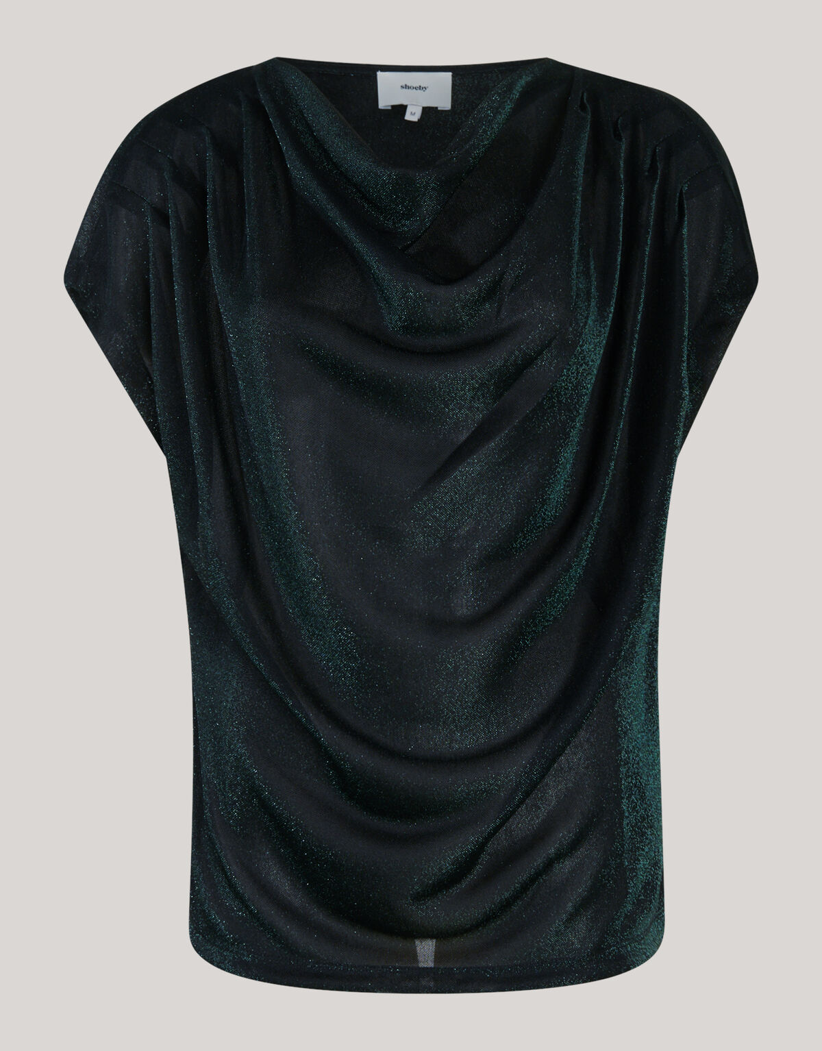 Glitter Waterval Top Donkergroen SHOEBY WOMEN