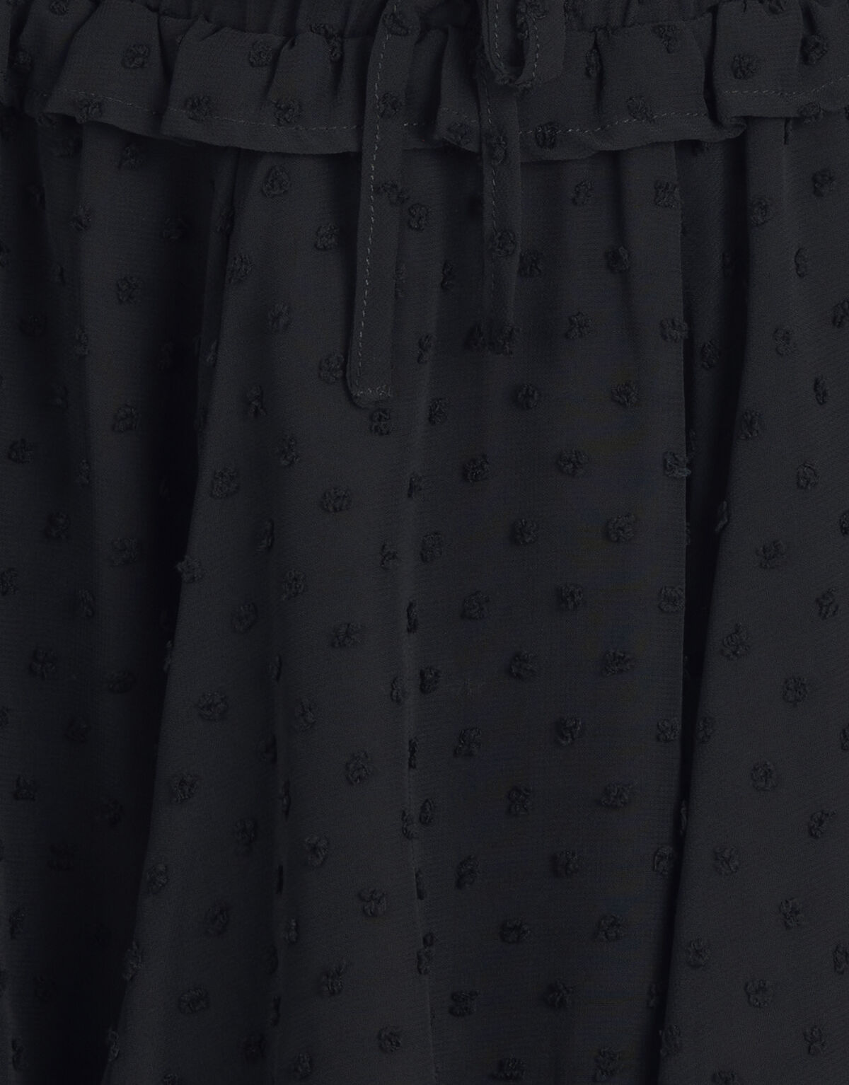 Chiffon Dot Rok Zwart SHOEBY GIRLS