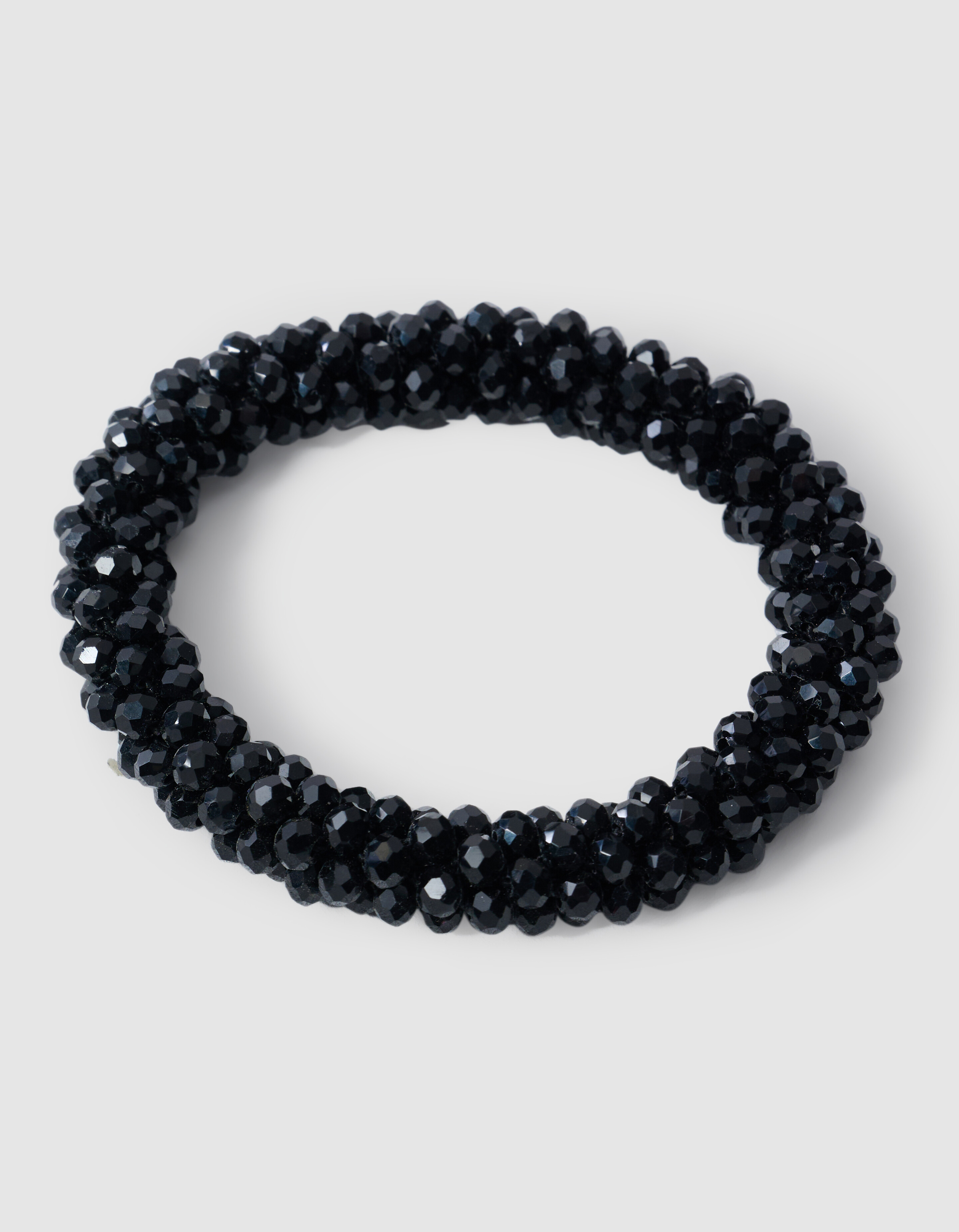 Beaded Haarelastiek Zwart SHOEBY ACCESSOIRES