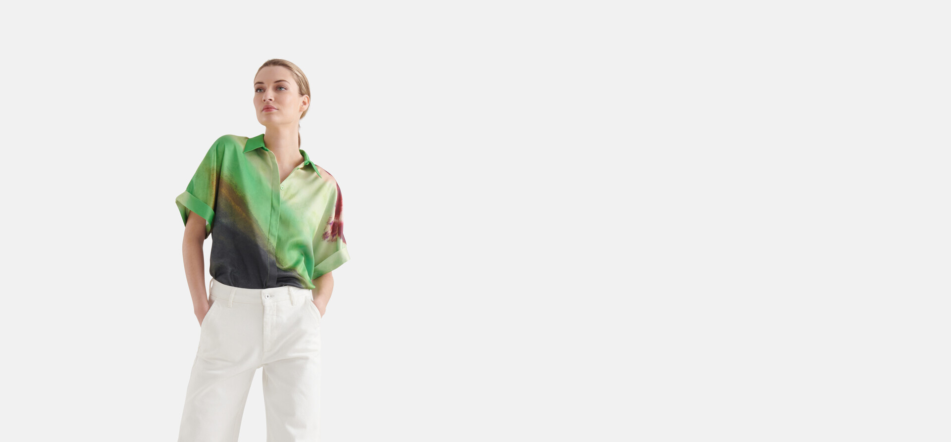Printed Blouse Groen By Mieke SHOEBY WOMEN