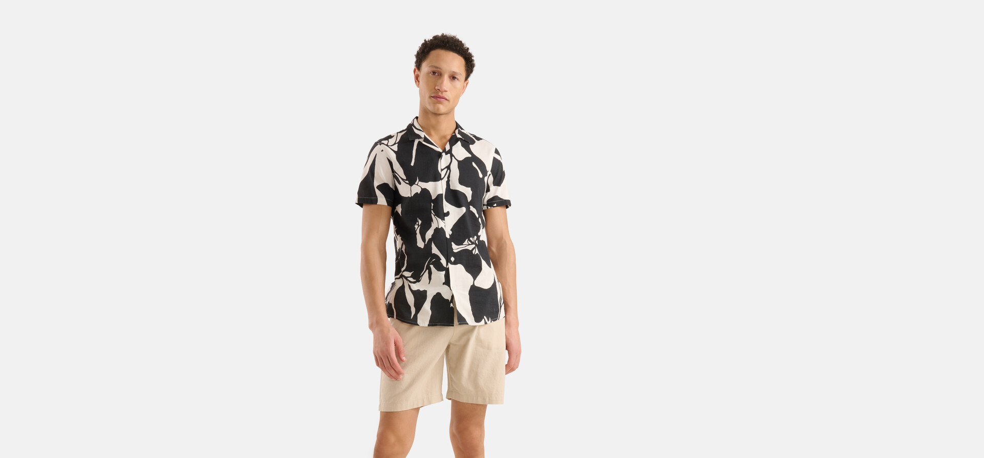 Linnen Short Lichtbruin SHOEBY MEN