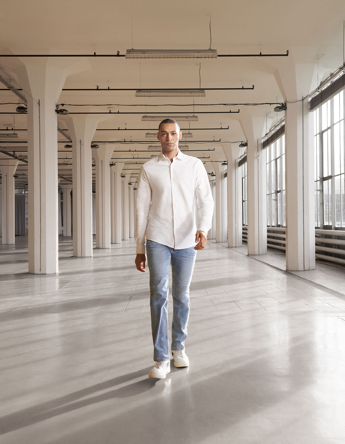 Slim Fit Jeans Lichtblauw L32 SHOEBY MEN