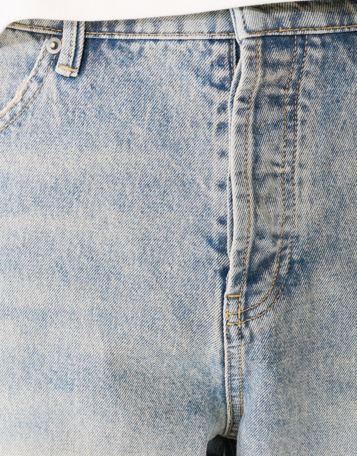 Baggy Fit Jeans Washed Blauw/Grijs L32 SHOEBY MEN