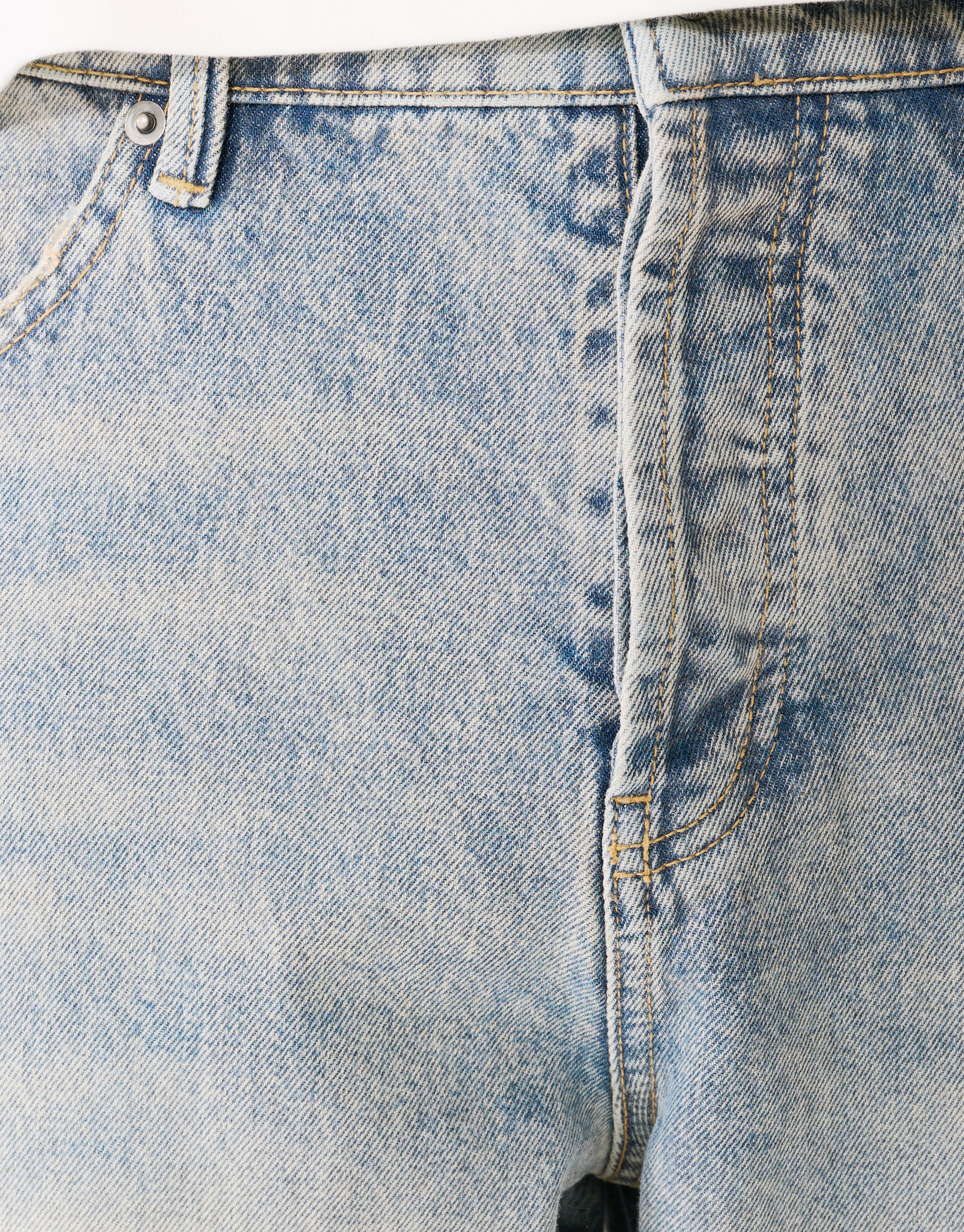 Baggy Fit Jeans Washed Blauw/Grijs L32 SHOEBY MEN