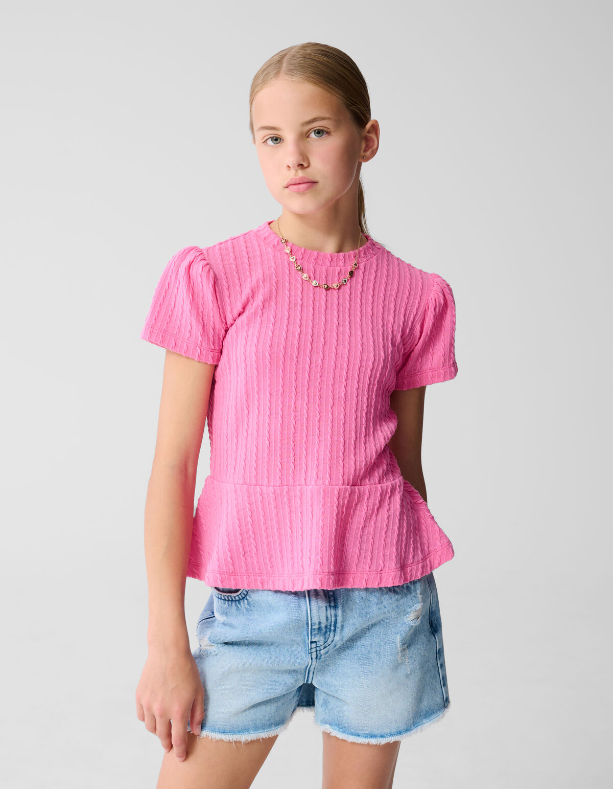 Peplum Top Roze SHOEBY GIRLS