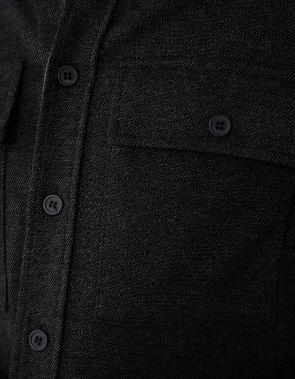 Soft Overshirt Donkergrijs SHOEBY MEN