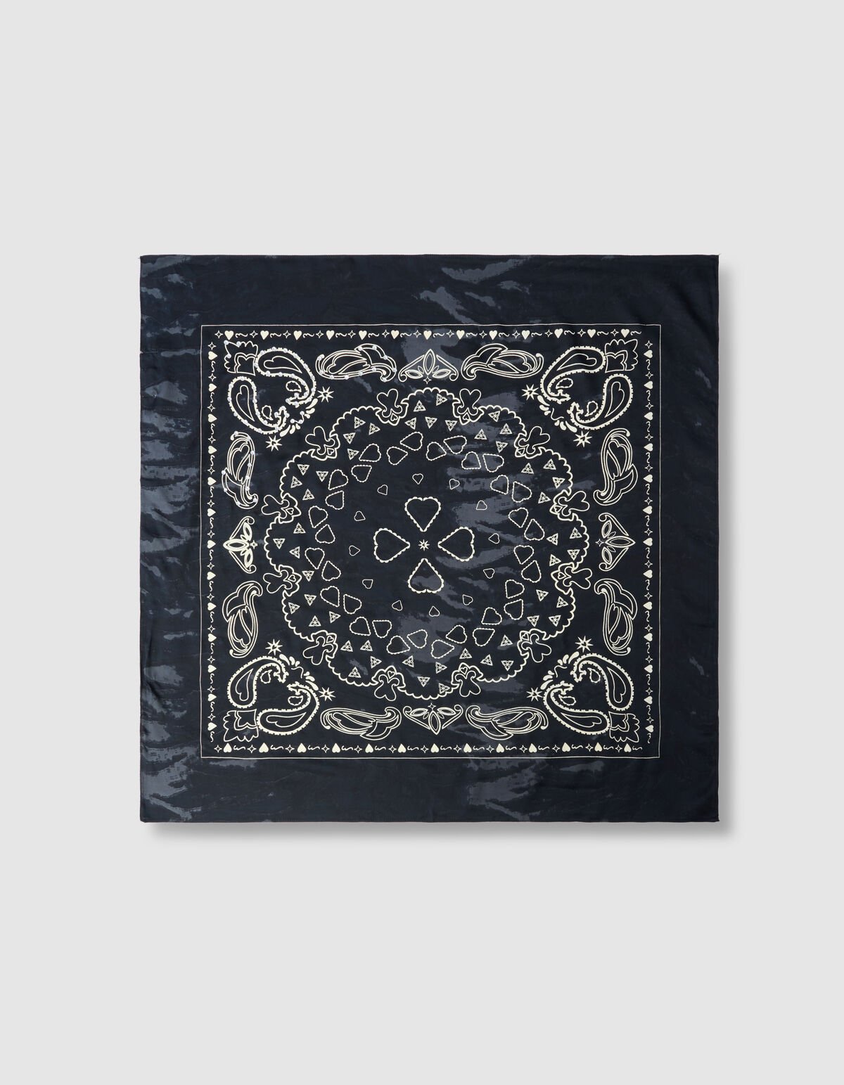 Strass Paisley Sjaal Donkergrijs SHOEBY ACCESSOIRES