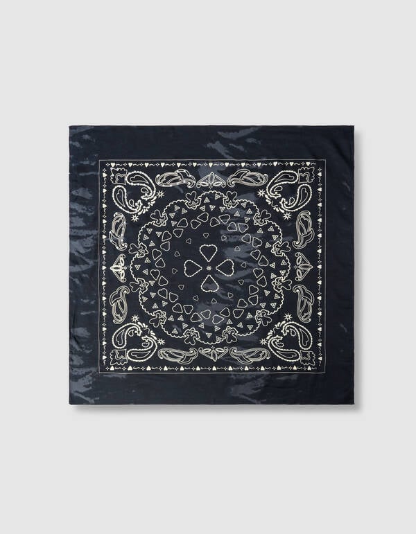 Strass Paisley Sjaal Donkergrijs SHOEBY ACCESSOIRES