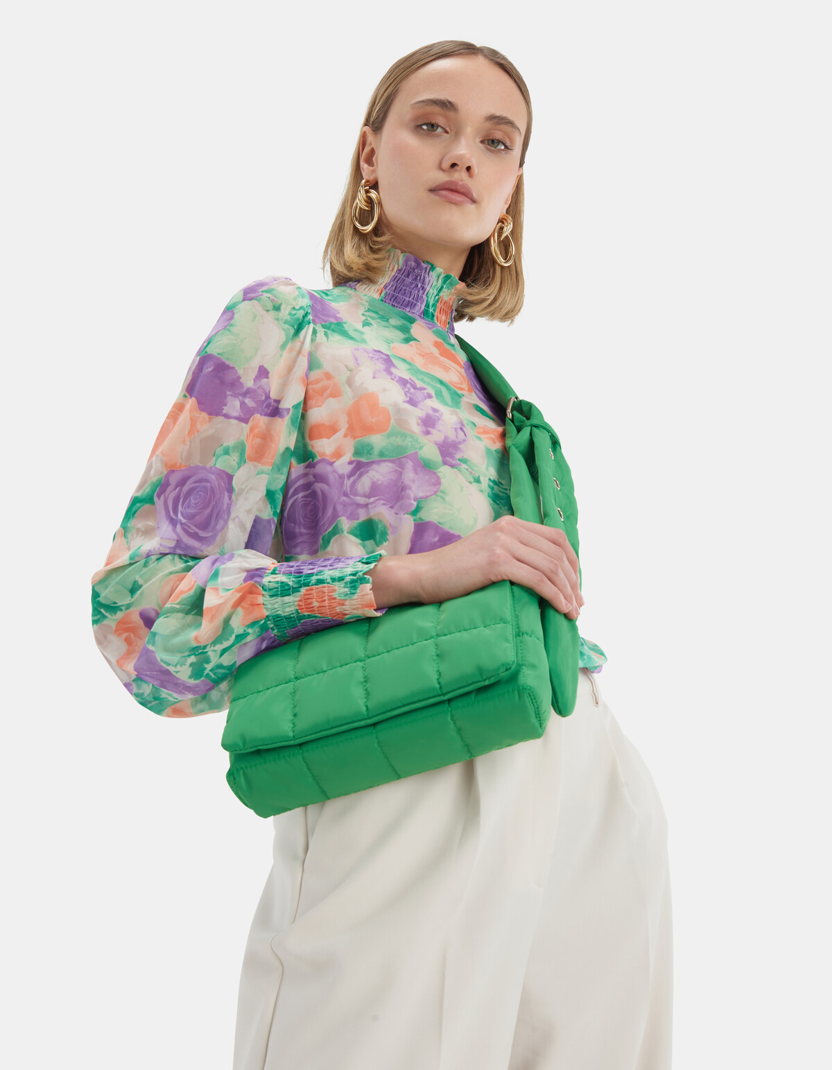 Groene Padded Tas ACCESSOIRES SHOEBY