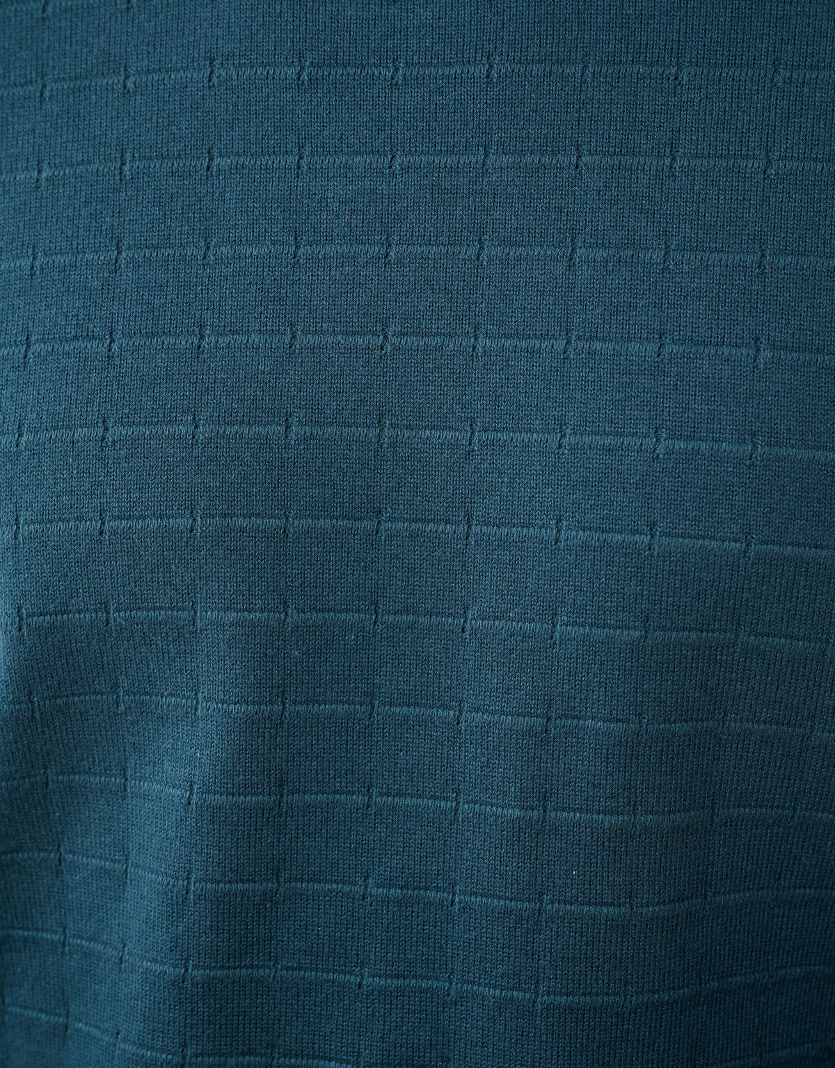 Structuur Gebreide Trui Donkergroen SHOEBY MEN