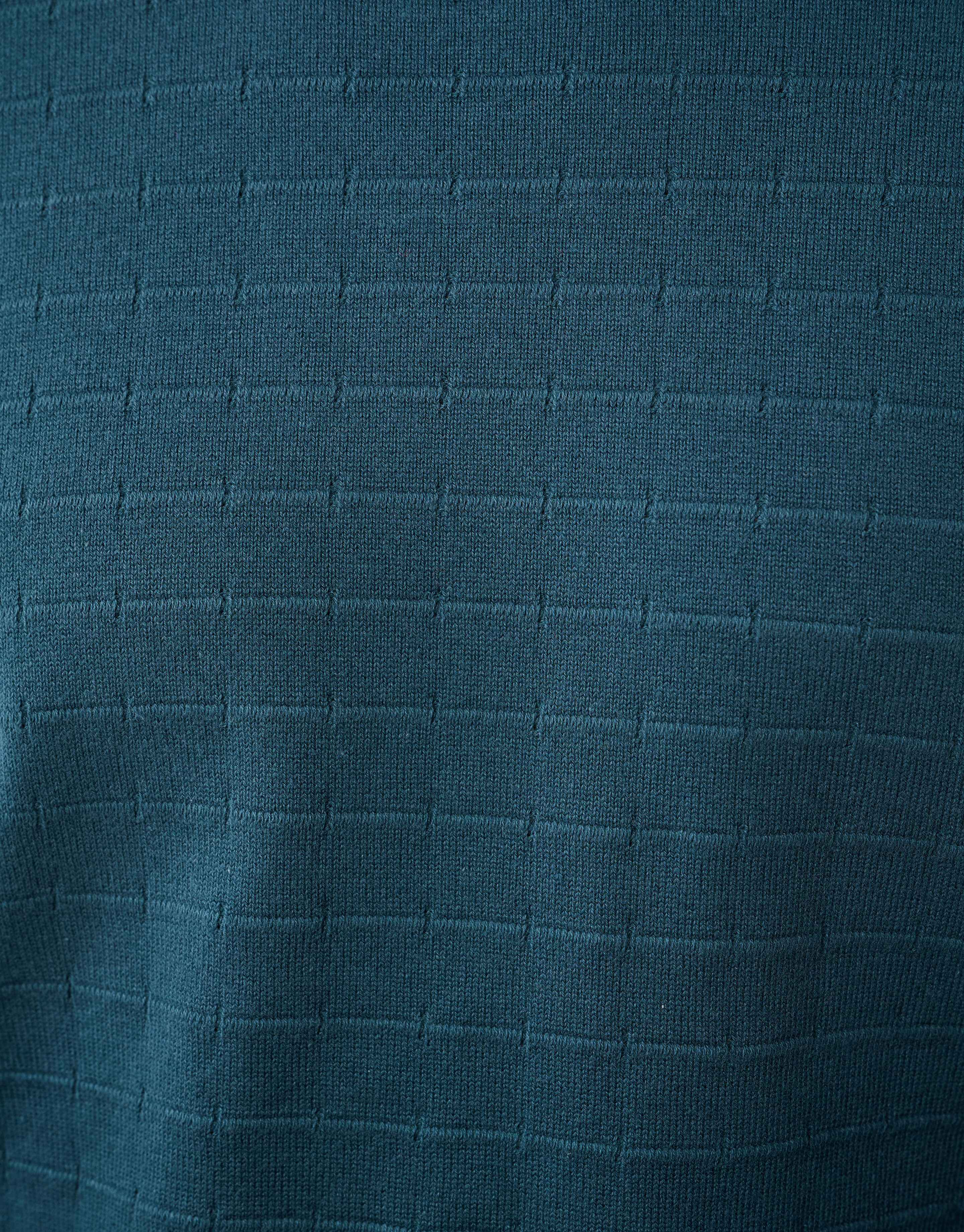 Structuur Gebreide Trui Donkergroen SHOEBY MEN