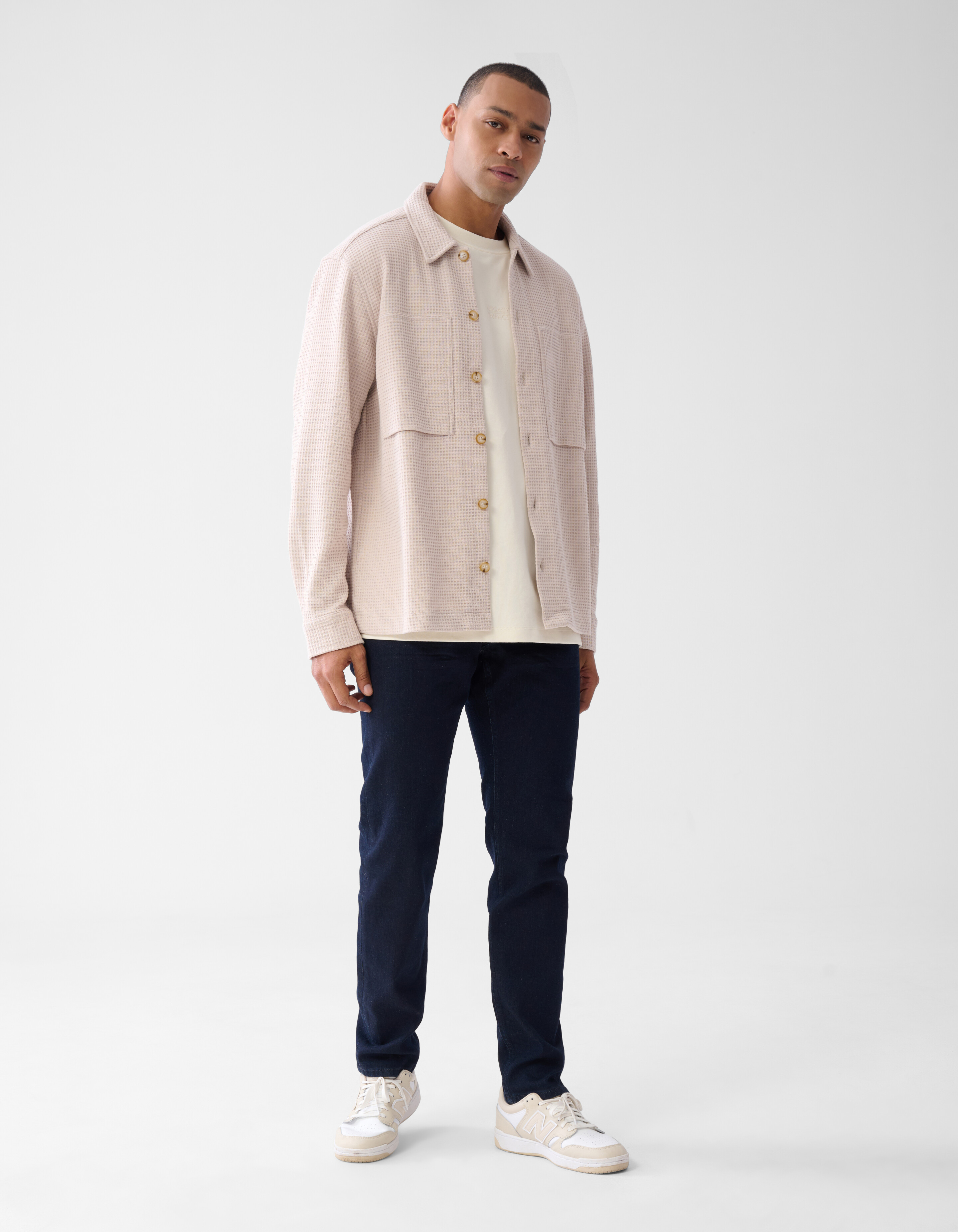 Structuur Overshirt Zand SHOEBY MEN