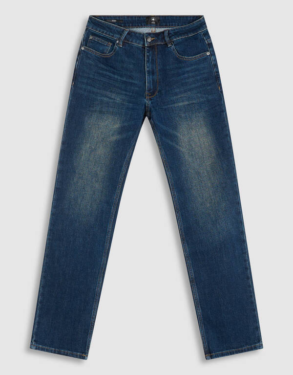 Slim Straight Fit Jeans Donkerblauw L32 SHOEBY MEN