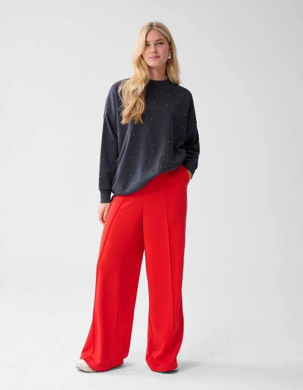 Strass Sweater Donkergrijs SHOEBY WOMEN