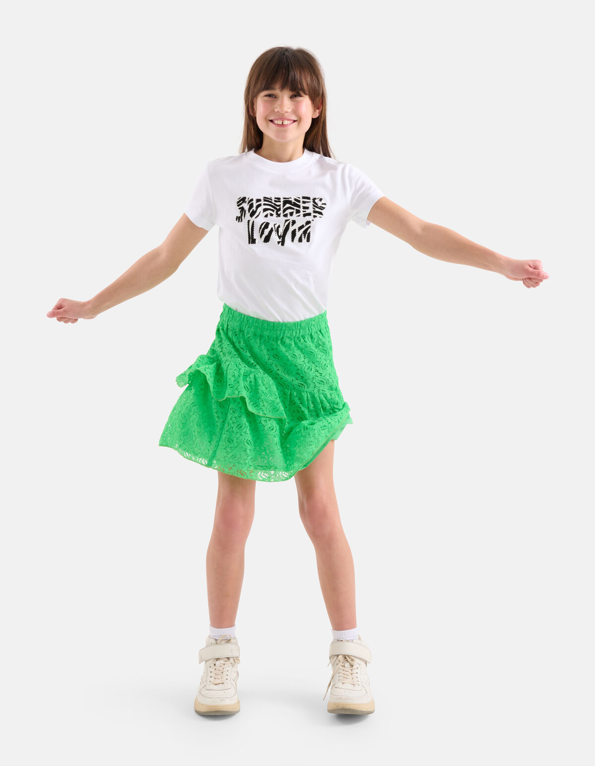 Kanten Rok Groen SHOEBY GIRLS