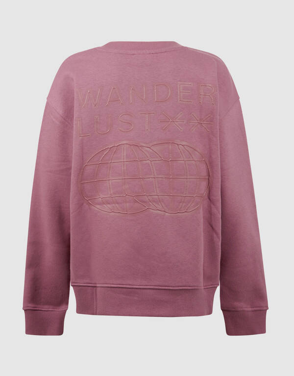 Wanderlust Artwork Sweater Lichtroze SHOEBY BOYS
