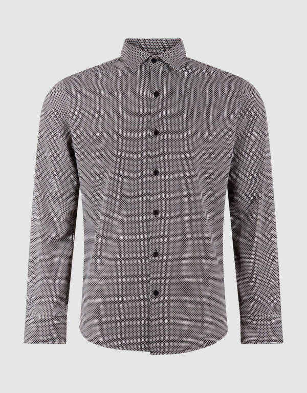 Printed Logo Overhemd Gebroken Wit SHOEBY MEN