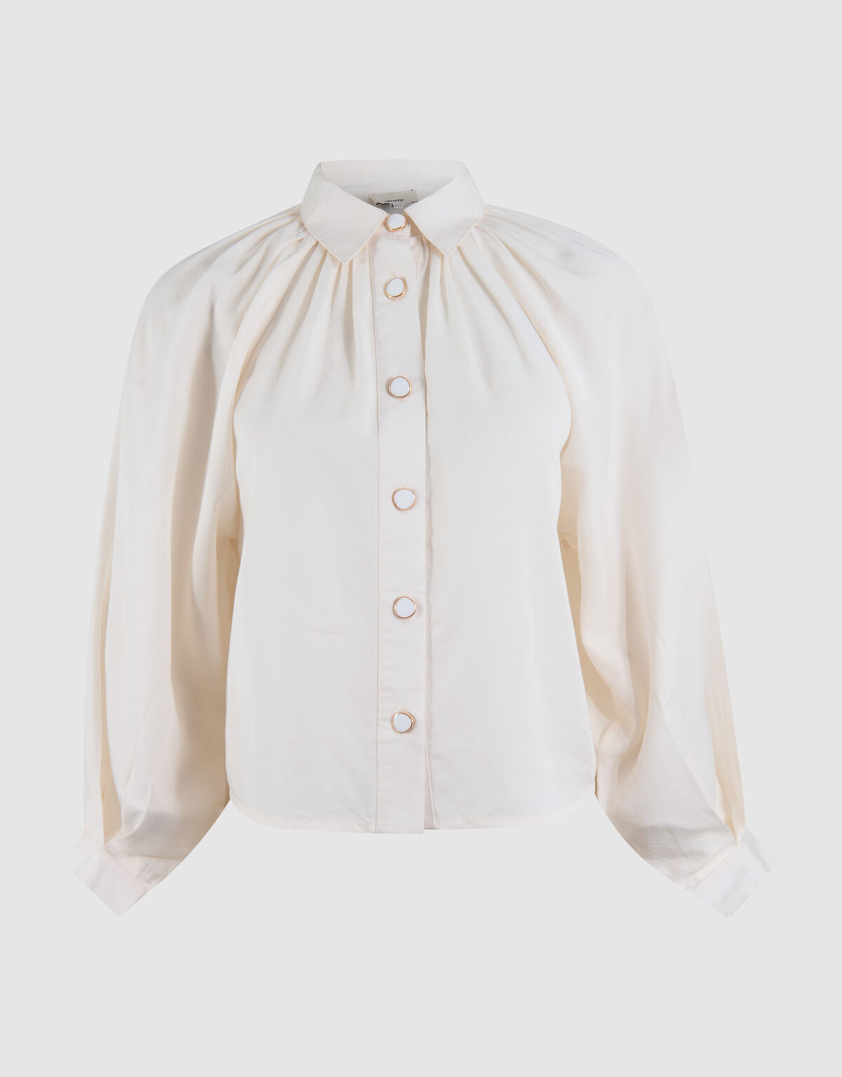 Soft Twill Blouse Gebroken Wit SHOEBY WOMEN