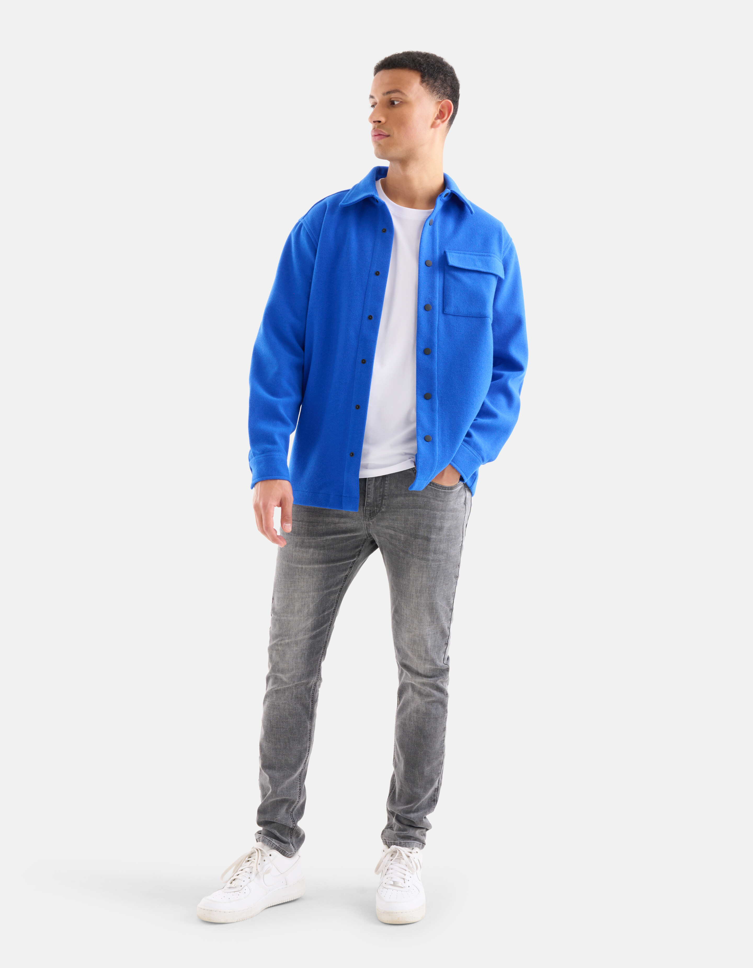Pocket Overshirt Blauw SHOEBY MEN