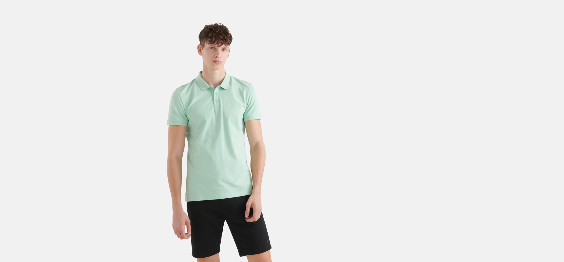 Basis Polo Lichtgroen SHOEBY MEN