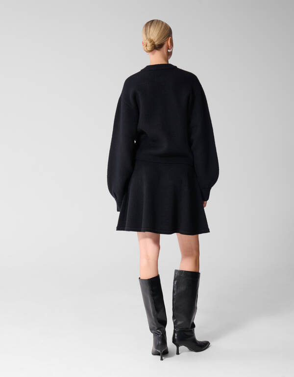 Gebreide Bomber Jack Antraciet SHOEBY WOMEN
