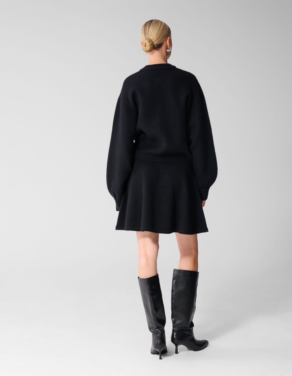 Gebreide Bomber Jack Antraciet SHOEBY WOMEN
