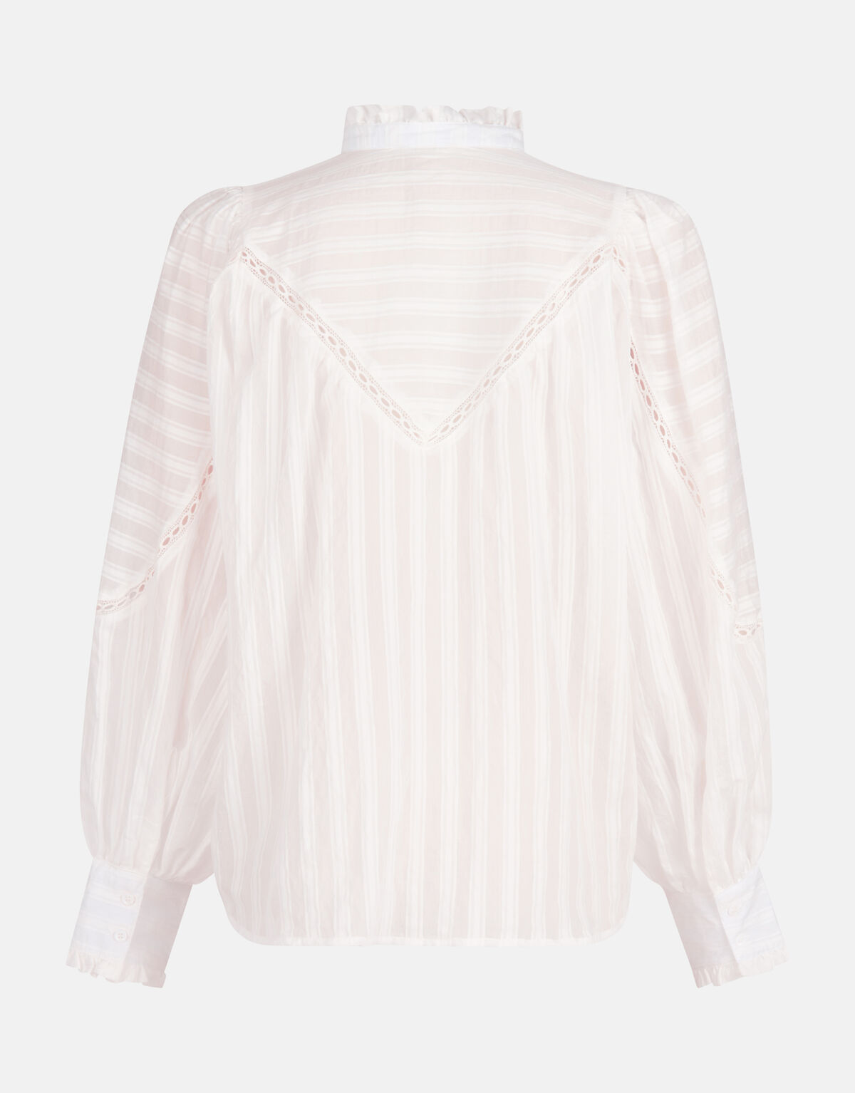 Gestreepte Blouse Gebroken Wit SHOEBY WOMEN