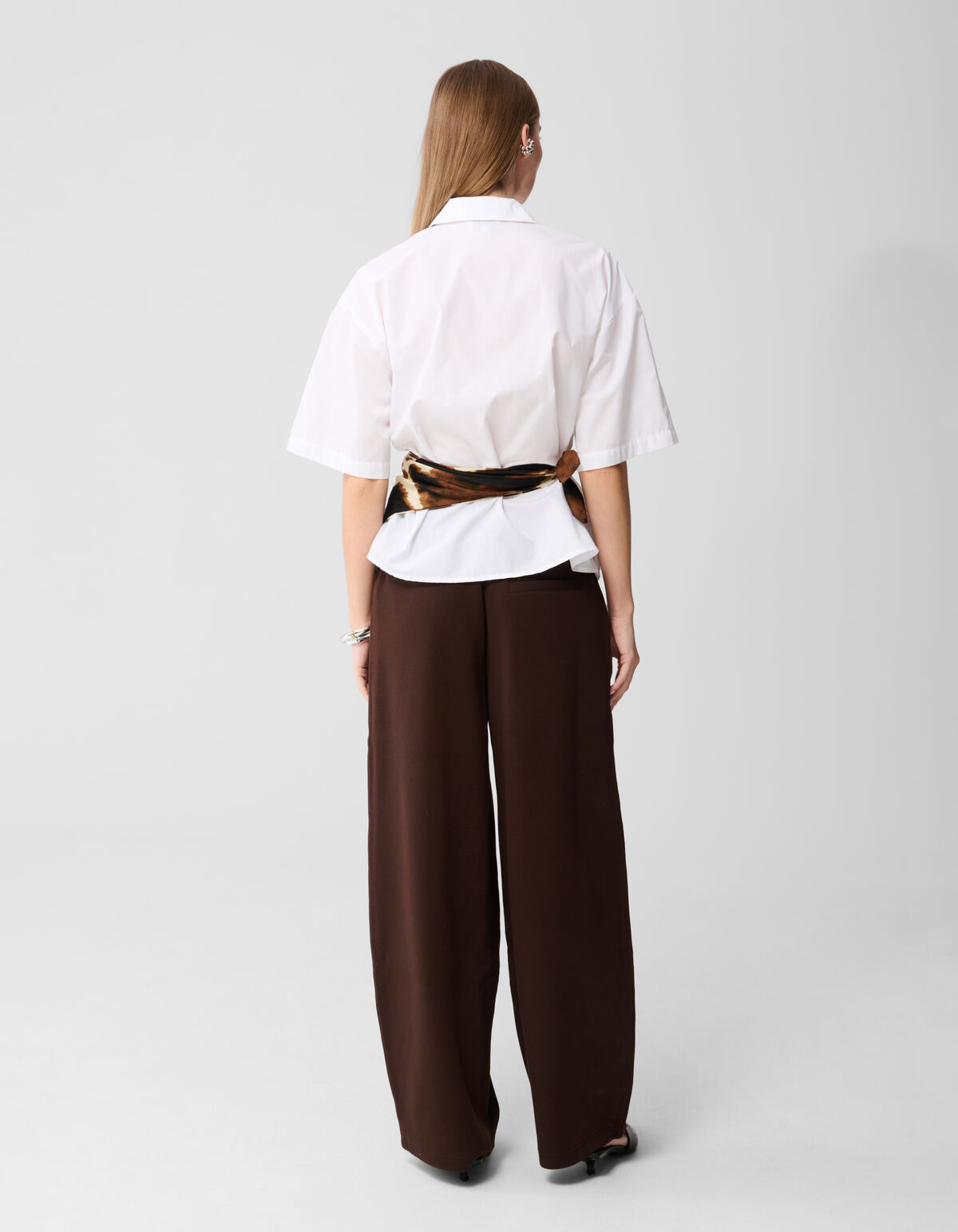 Clean Jogger Broek Donkerbruin SHOEBY WOMEN