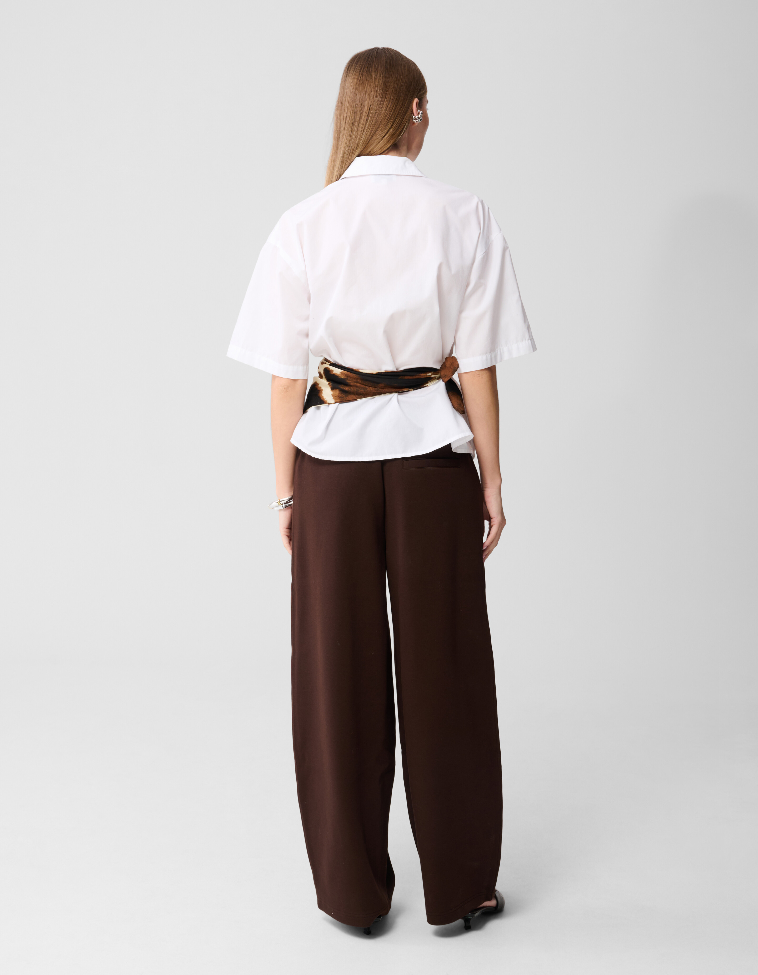 Clean Jogger Broek Donkerbruin SHOEBY WOMEN