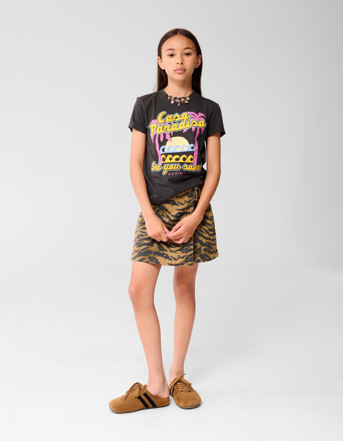 Tiger Wrap Skort Bruin SHOEBY GIRLS