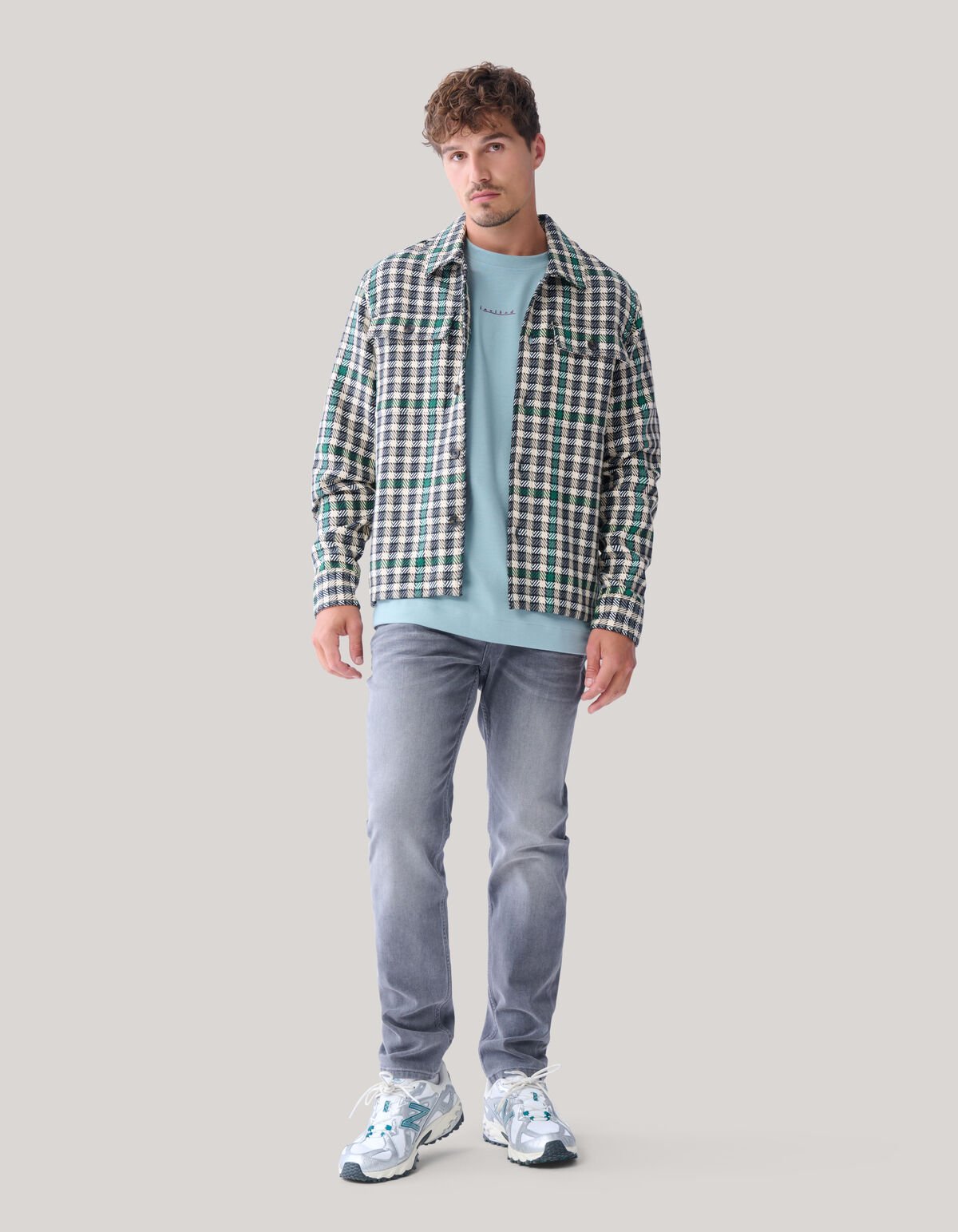 Ruiten Overshirt Groen SHOEBY MEN