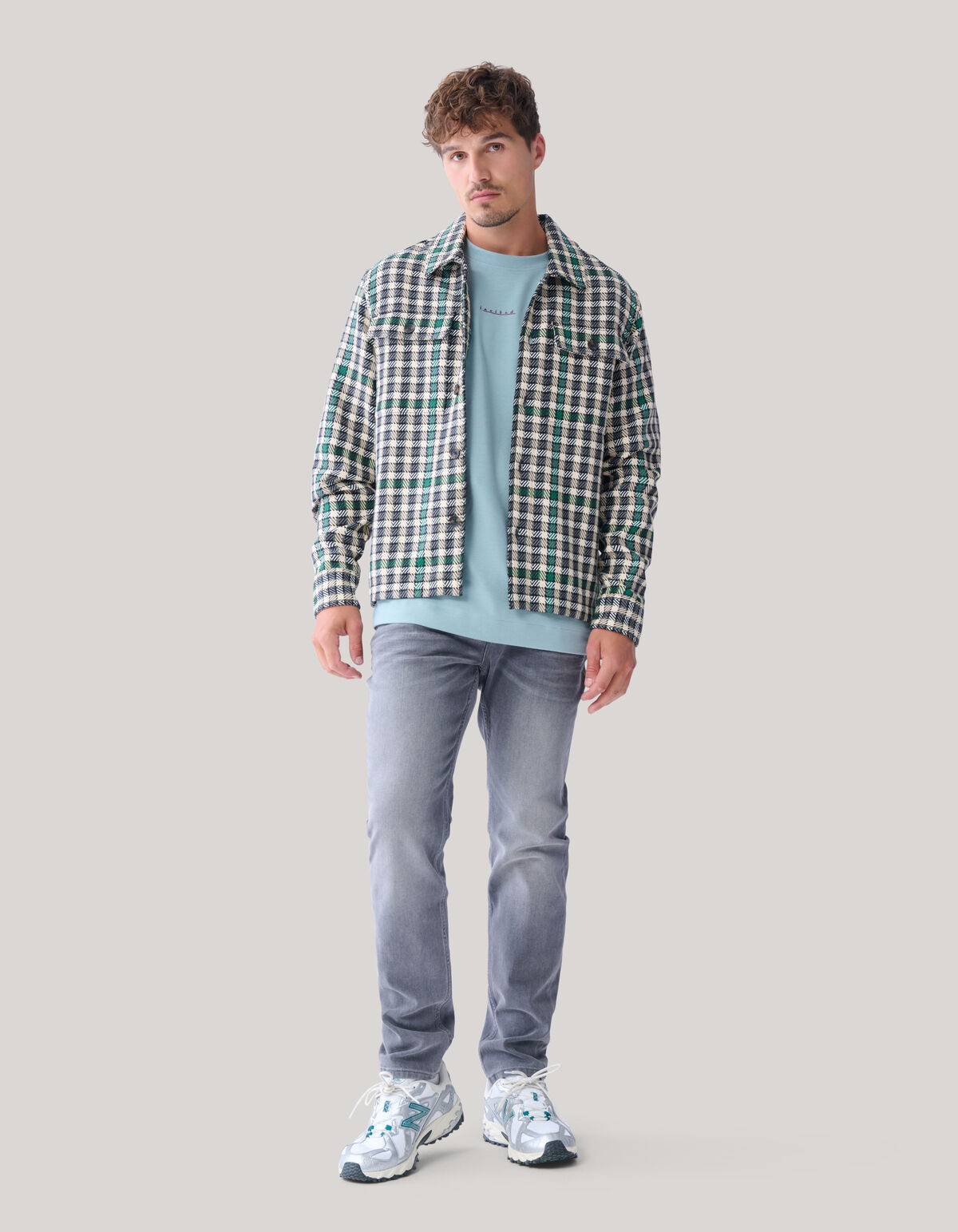 Ruiten Overshirt Groen SHOEBY MEN