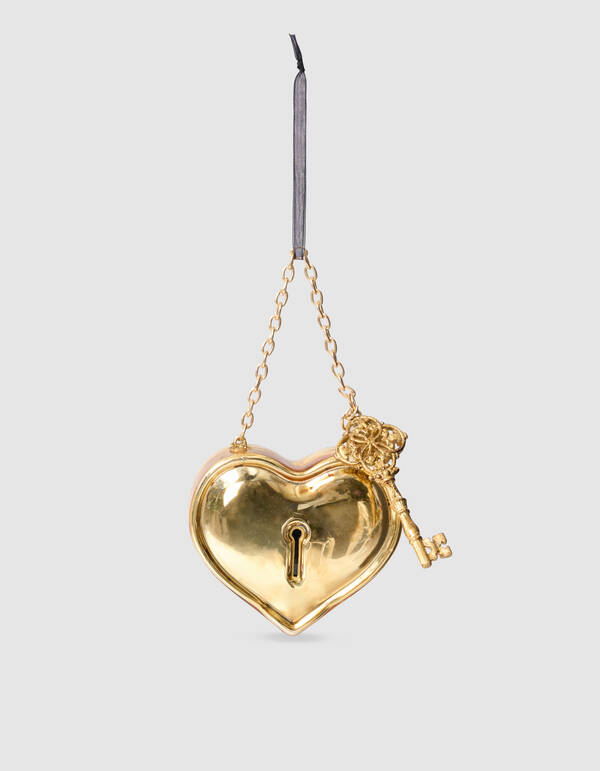 Lock Heart Kerstbal Goud By Fred SHOEBY ACCESSOIRES