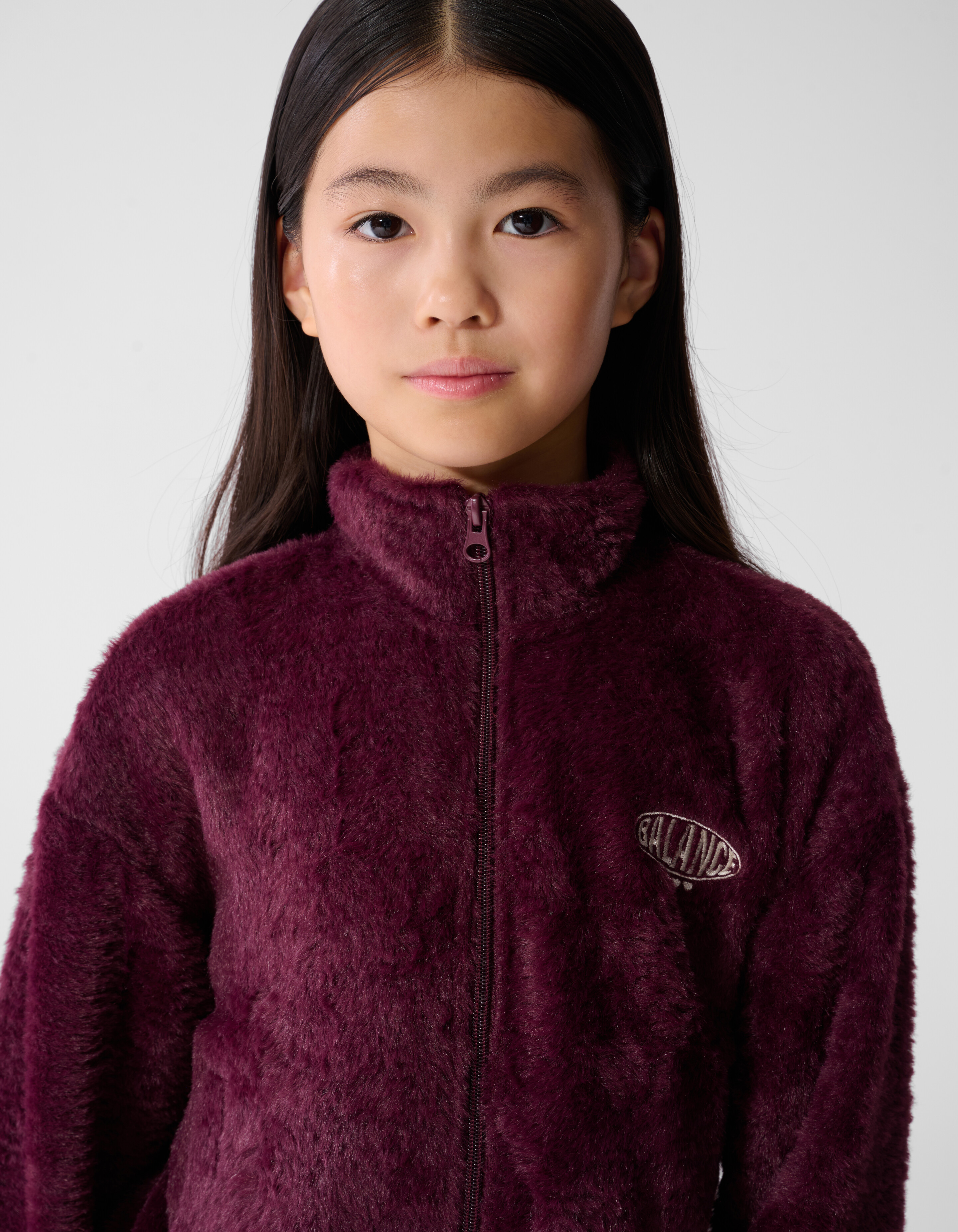 Fluffy Sporty Vest Donkerrood SHOEBY GIRLS