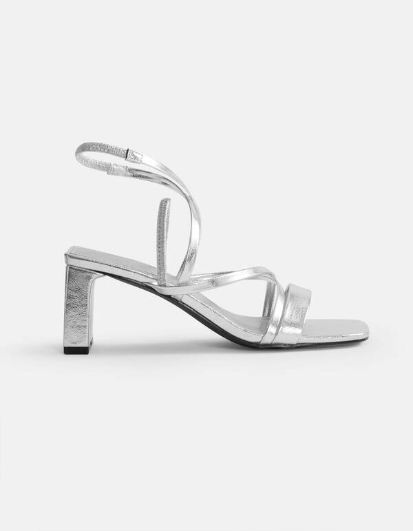 Sandalen Met Hak Zilver SHOEBY SHOES