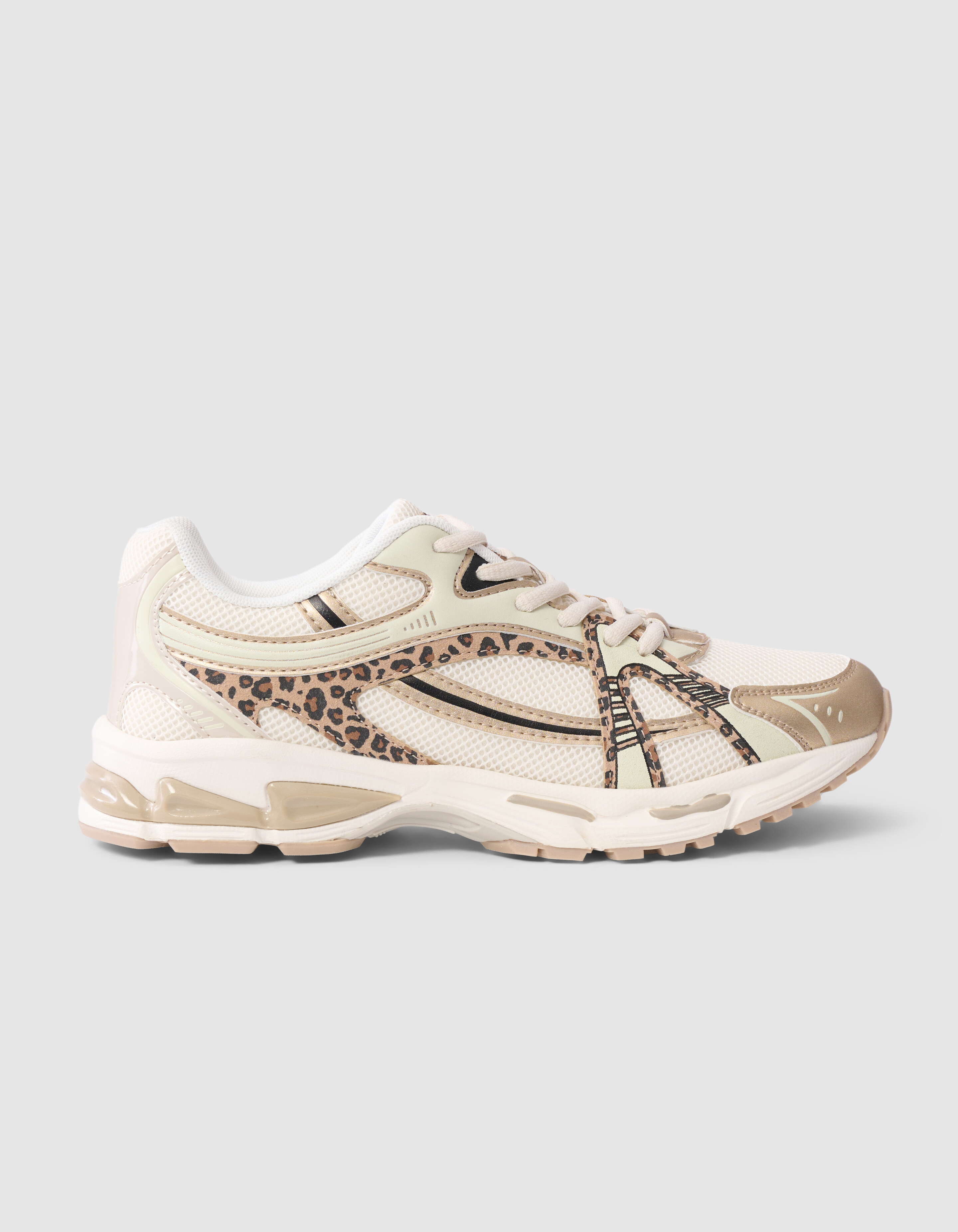 Leopard Sneakers Zand SHOEBY SHOES