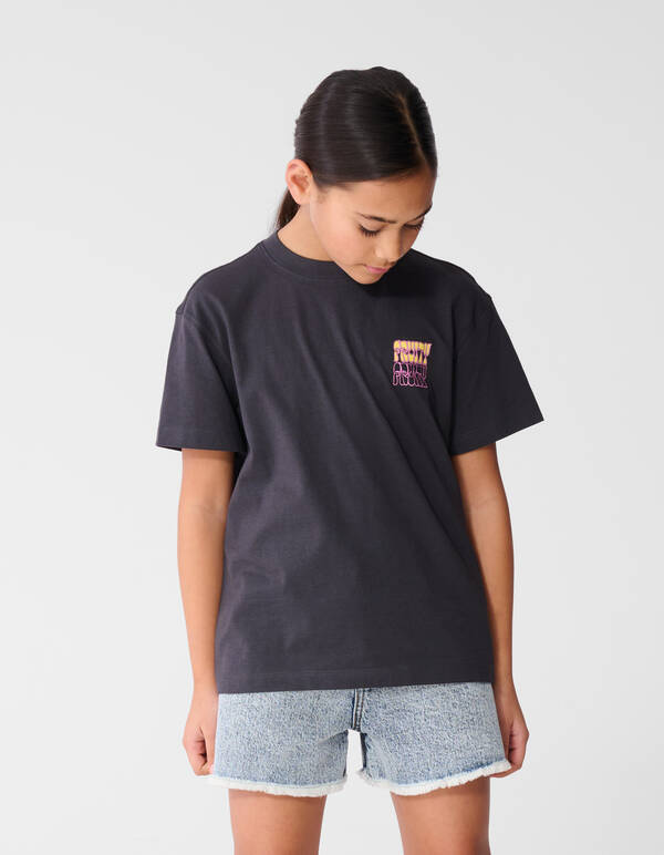 Fruity Artwork T-shirt Donkergrijs SHOEBY GIRLS
