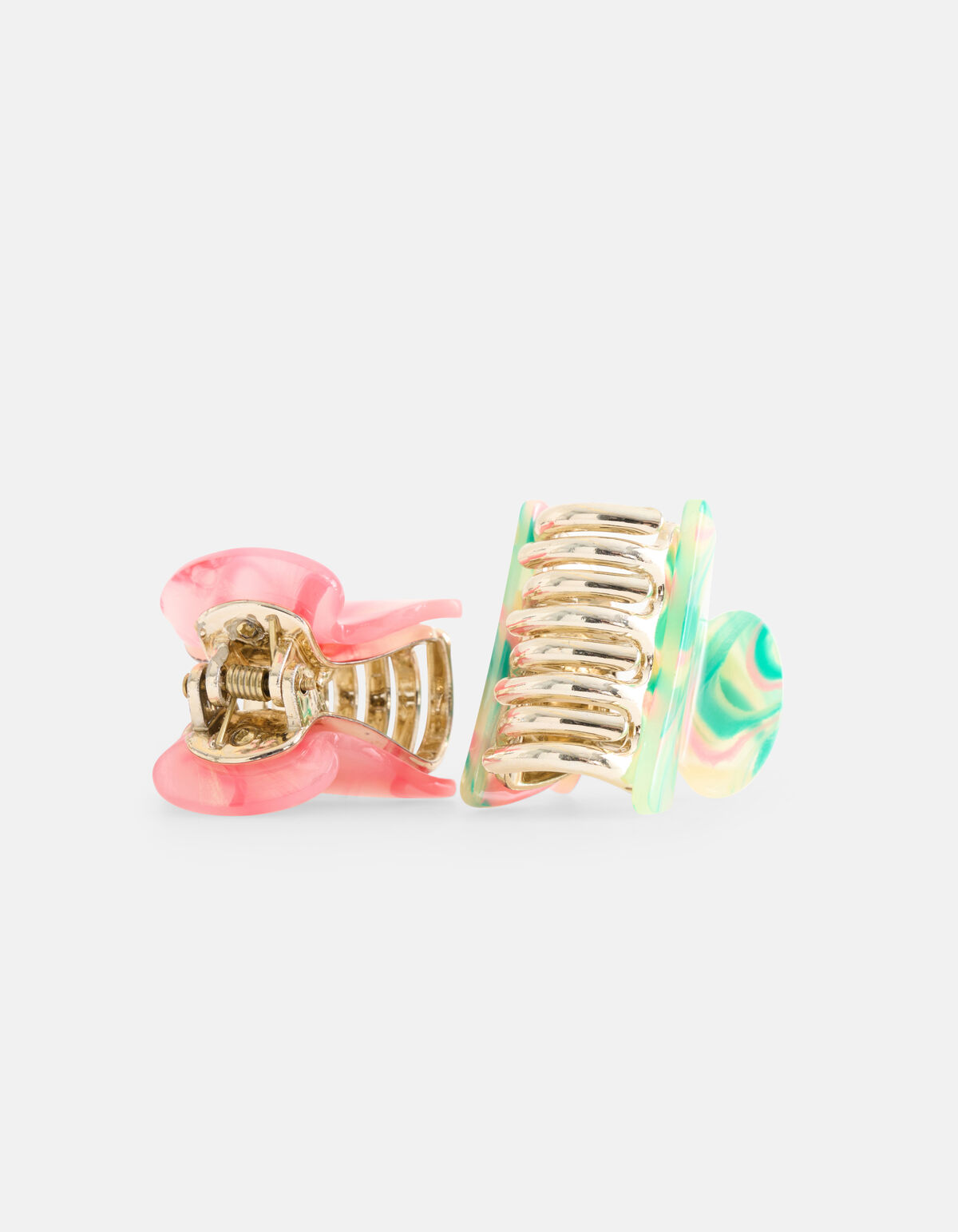 Haarclip Set Roze/Groen SHOEBY ACCESSOIRES