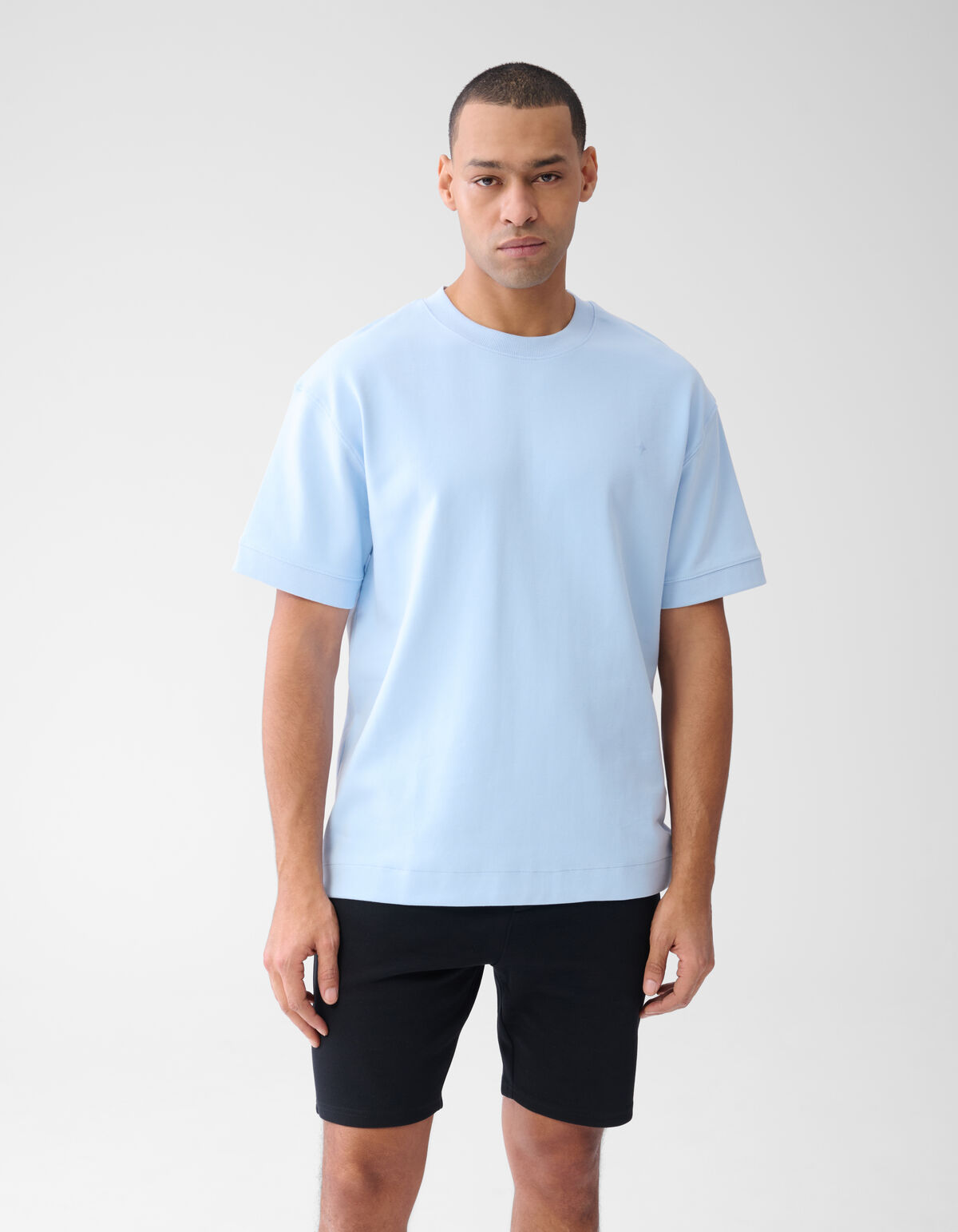 Artwork T-shirt Lichtblauw SHOEBY MEN