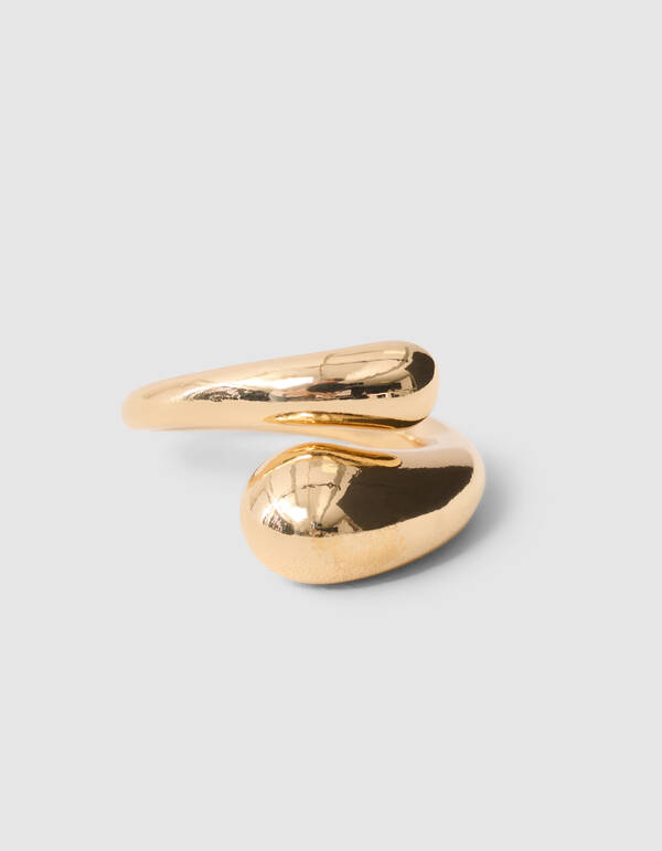Dubbele Druppel Ring Goud SHOEBY ACCESSOIRES