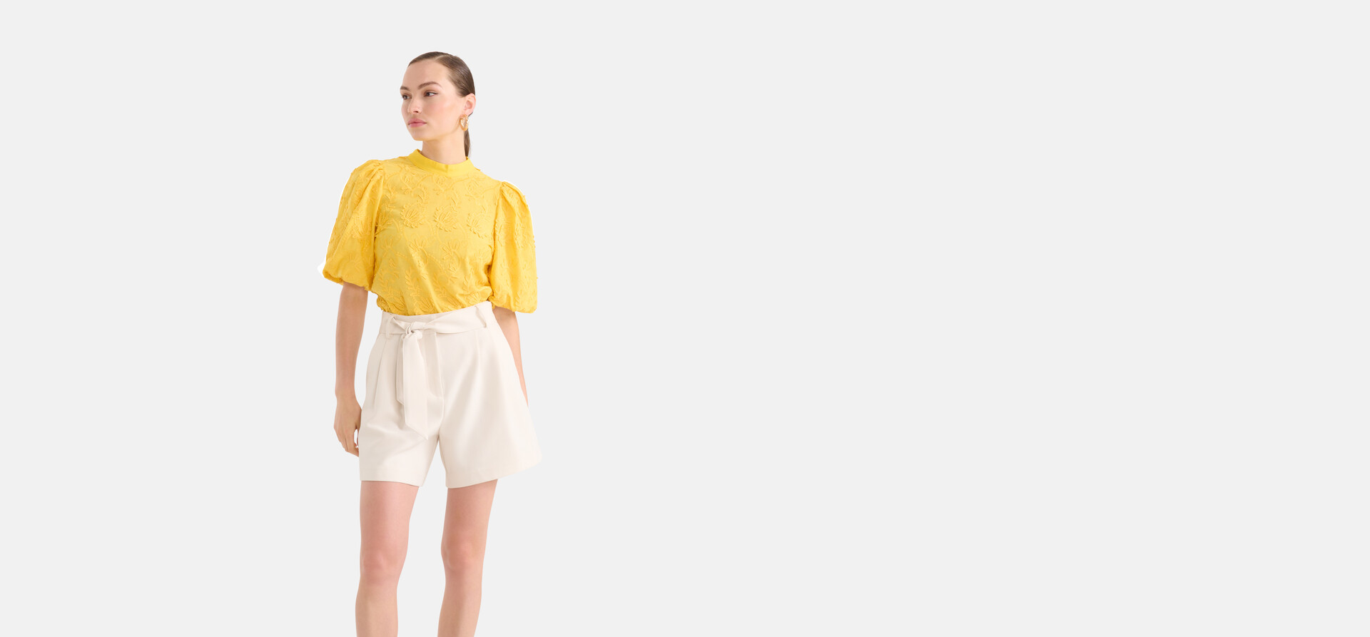 Pantalon Short Gebroken Wit SHOEBY WOMEN
