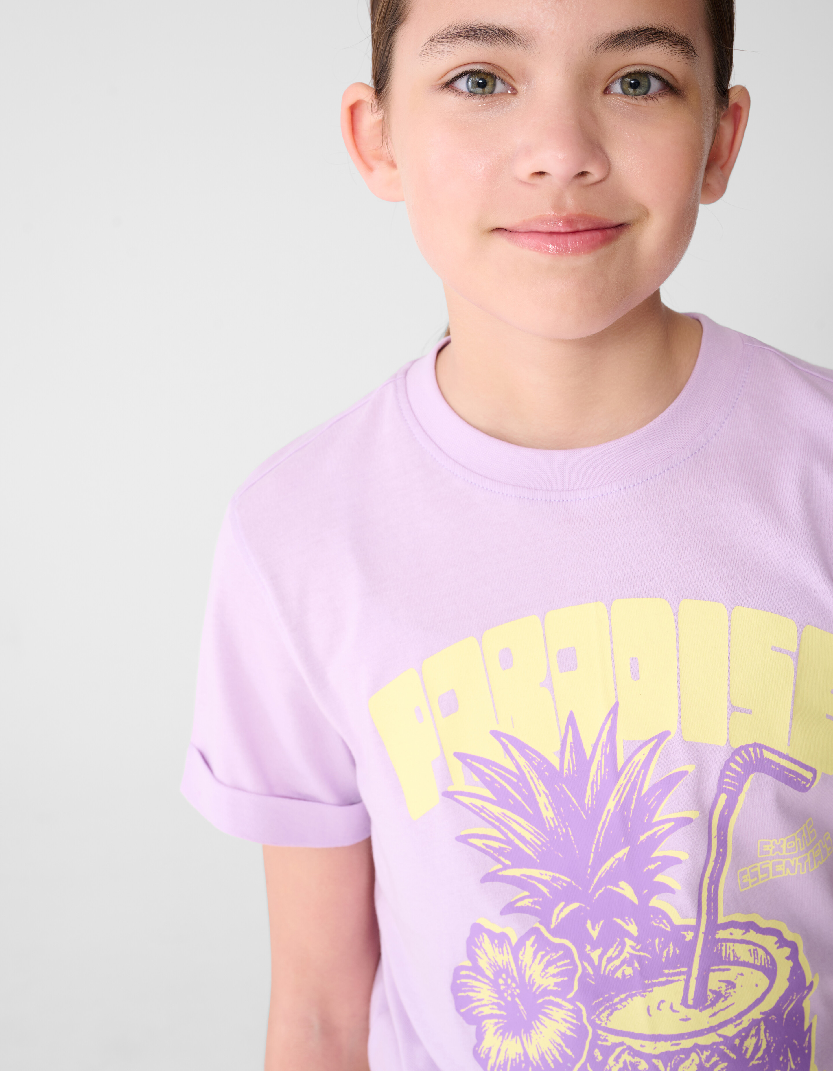 Paradise Artwork T-shirt Lichtpaars SHOEBY GIRLS