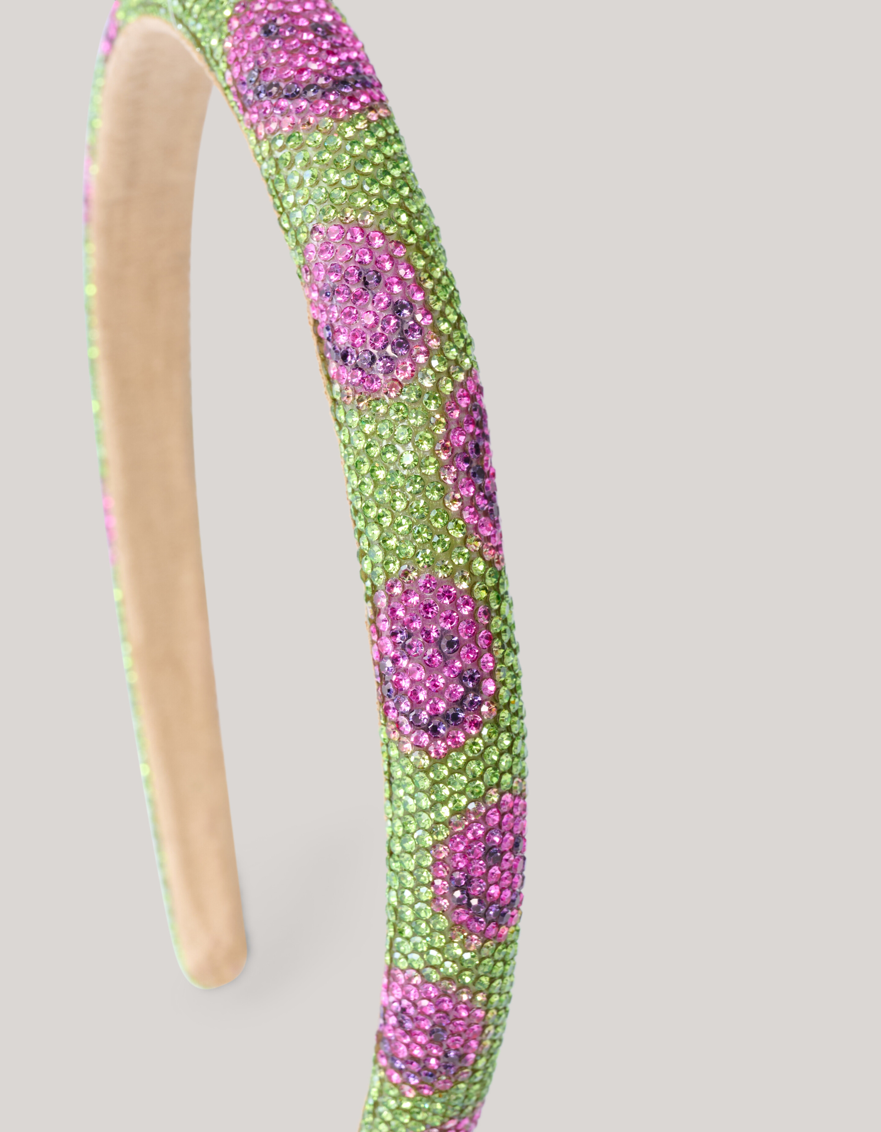 Strass Smile Haarband Groen SHOEBY ACCESSOIRES